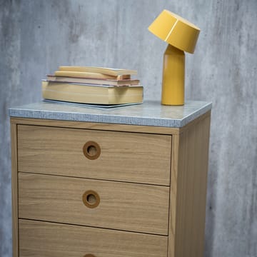 Höllviken Schmale Kommode - Eiche weißpigment, 6-schubladen - Mavis