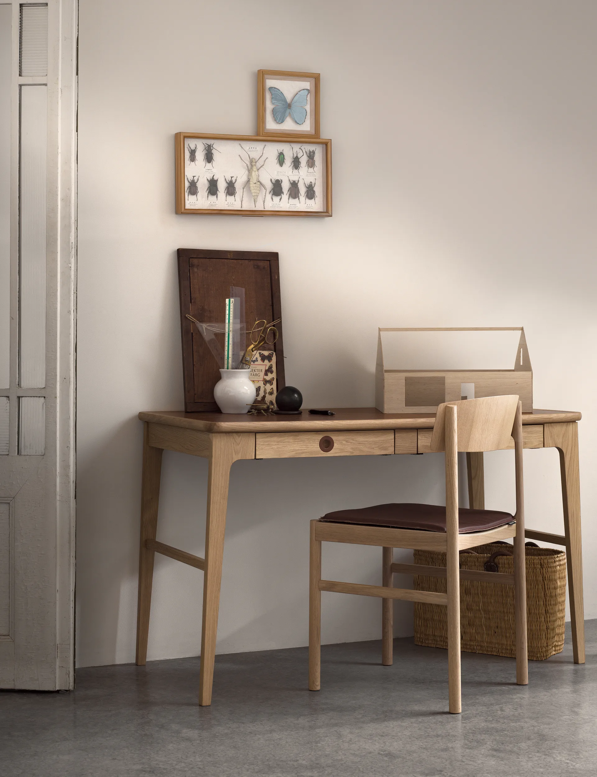 Höllviken Schreibtisch, Eiche Weißpigment Mavis