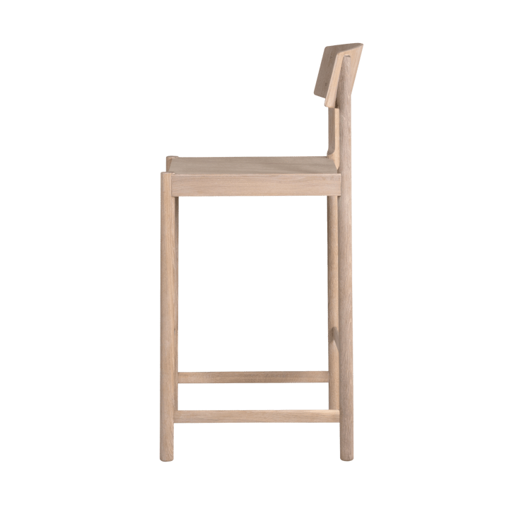 Rod Barhocker 65 cm, Weiß gewachstes Eichenholz Mavis