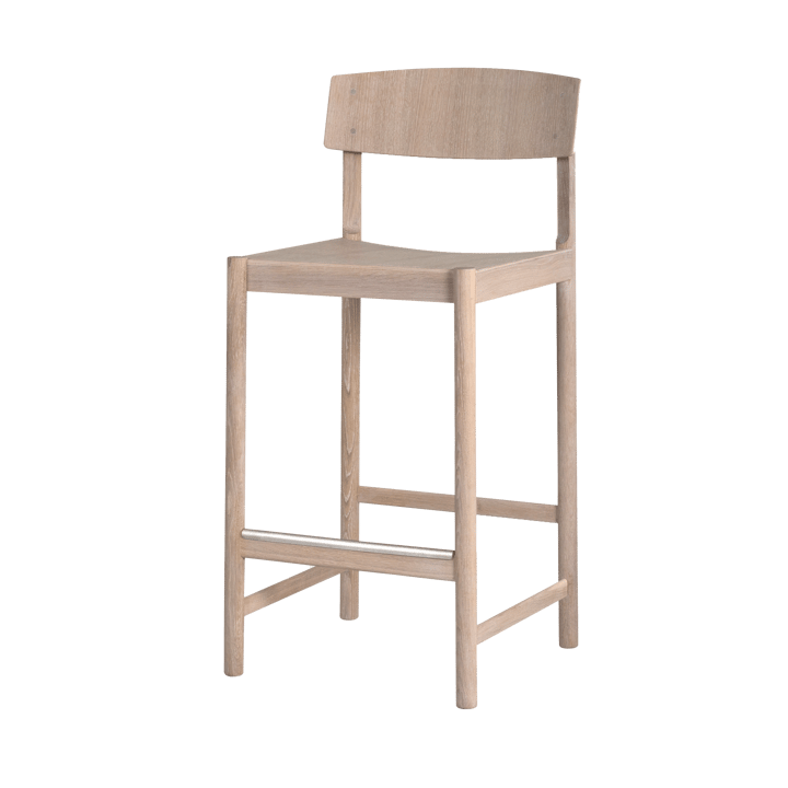 Rod Barhocker 65 cm - Weiß gewachstes Eichenholz - Mavis