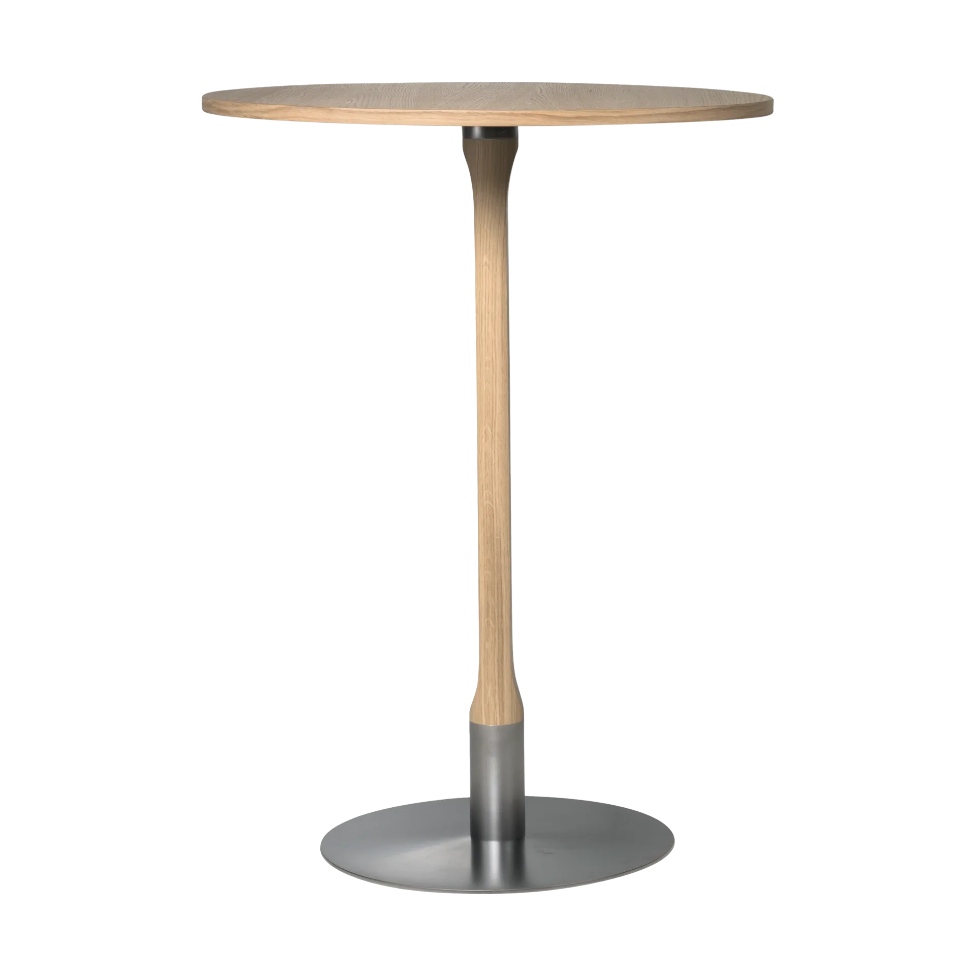 Rod Bartisch Ø70 cm, Weißpigmentierte matte lackierte Eiche Mavis