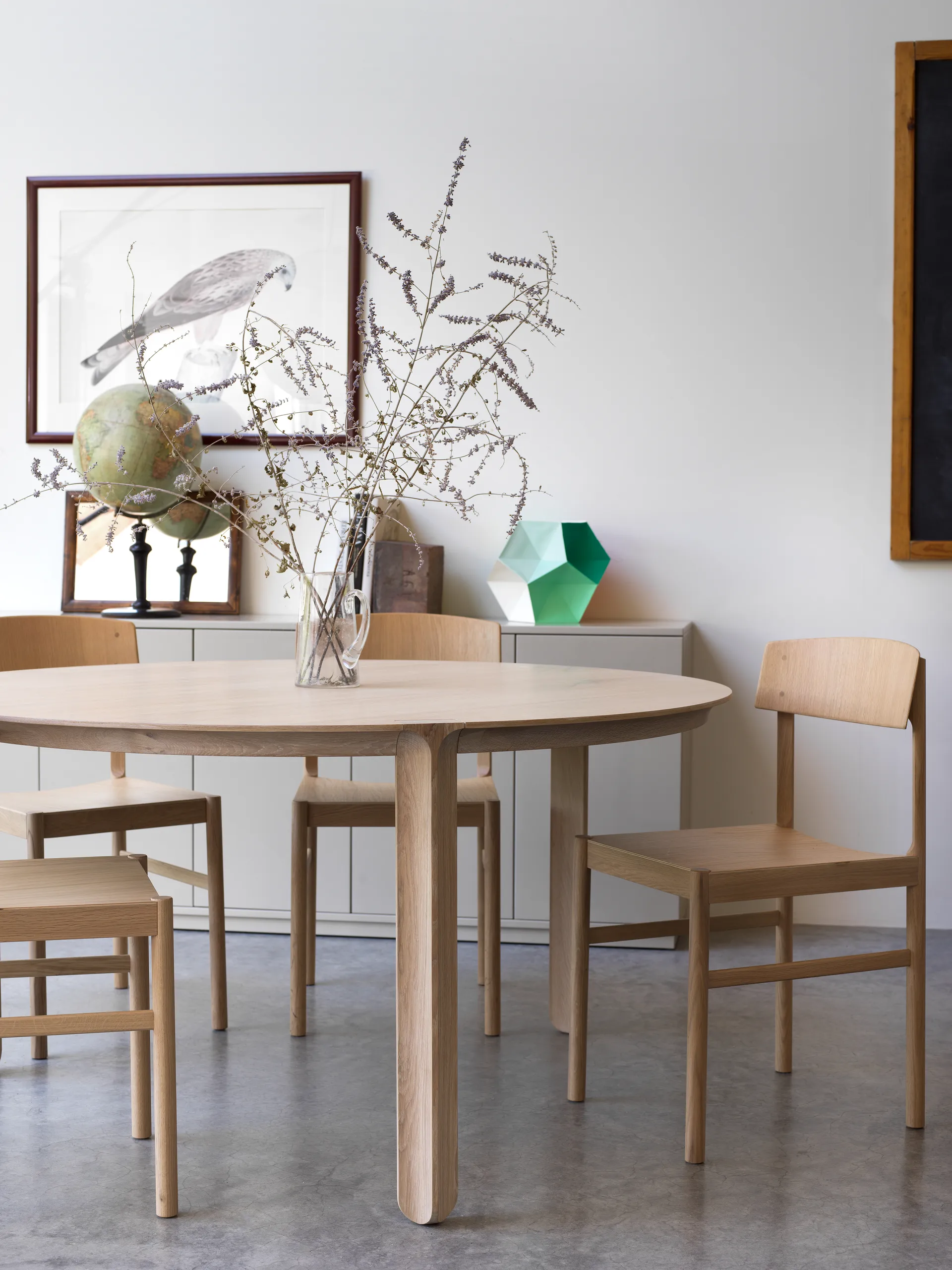 Rod Stuhl, Weiß gewachstes Eichenholz Mavis