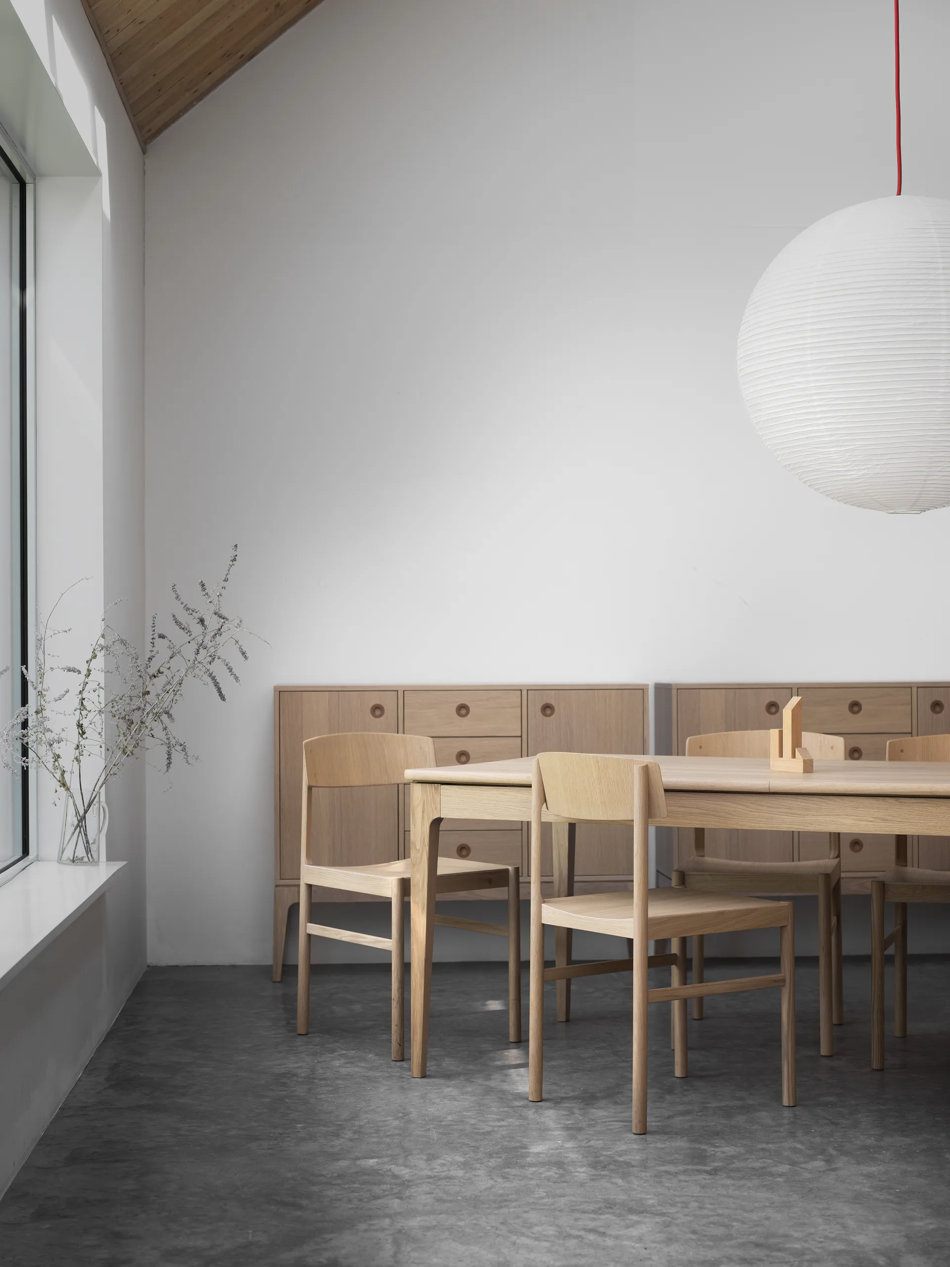 Rod Stuhl, Weiß gewachstes Eichenholz Mavis