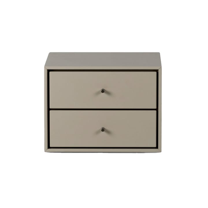 Volt Nachttisch wandhängend - Beige-Edelstahl - Mavis