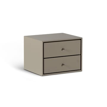 Volt Nachttisch wandhängend - Beige-Edelstahl - Mavis