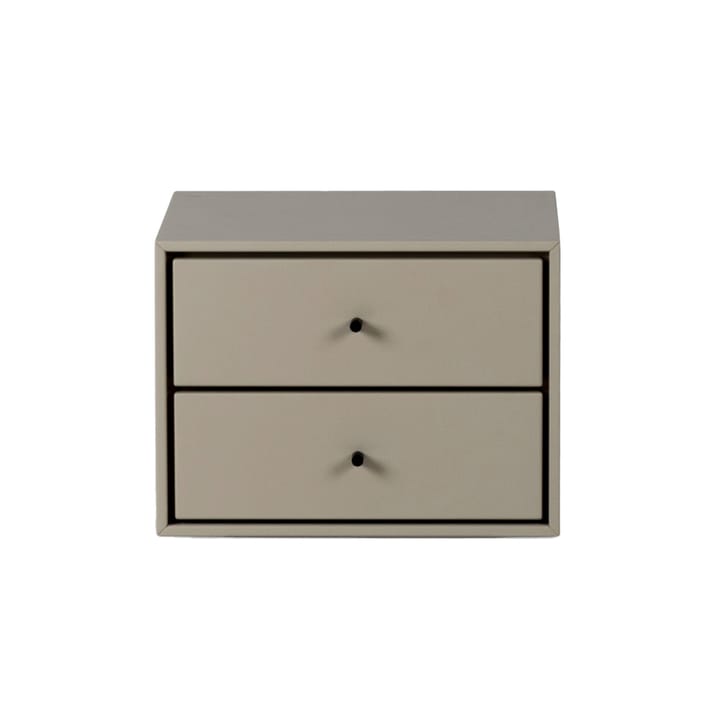 Volt Nachttisch wandhängend - Beige-schwarz - Mavis