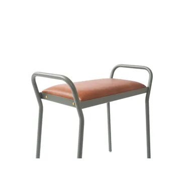 Anyone Hocker - Green-grey/Vintage Cognac - Maze