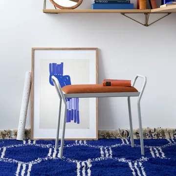 Anyone Hocker - Green-grey/Vintage Cognac - Maze