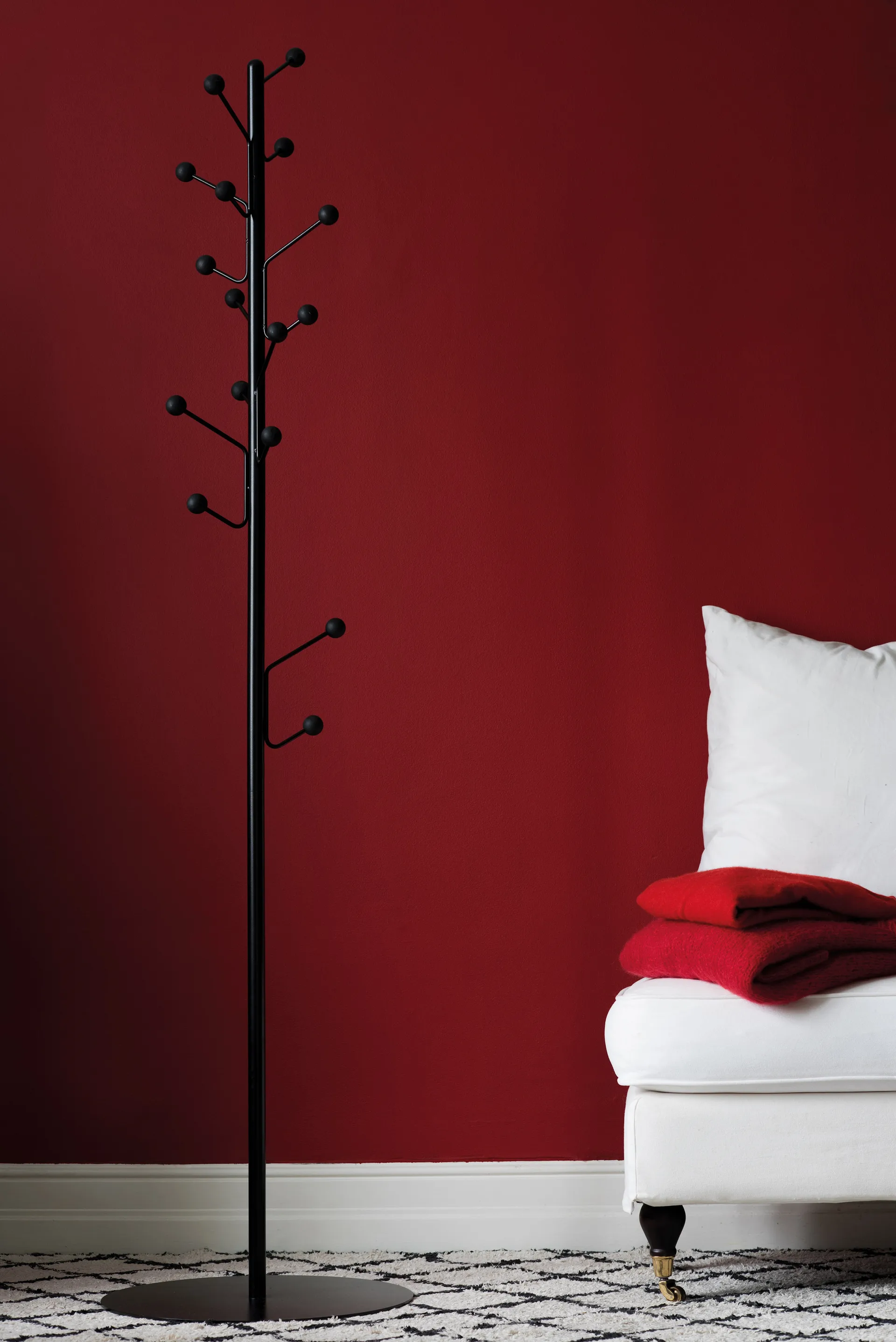 Bill Floor Kleiderhaken, Schwarz Maze