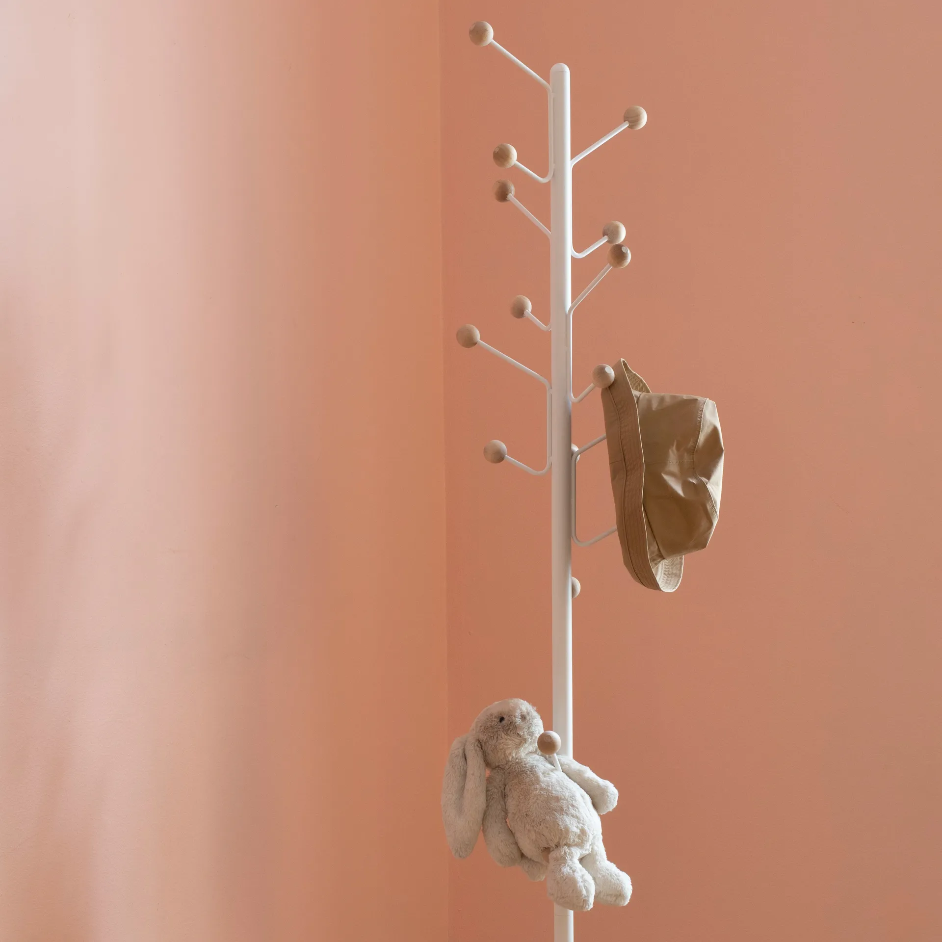 Bill Floor Kleiderhaken, Weiß Maze