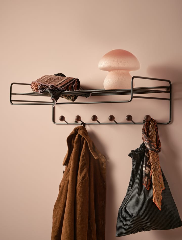 Bill Hat rack Hutablage - Schwarz-dunkelbraun - Maze