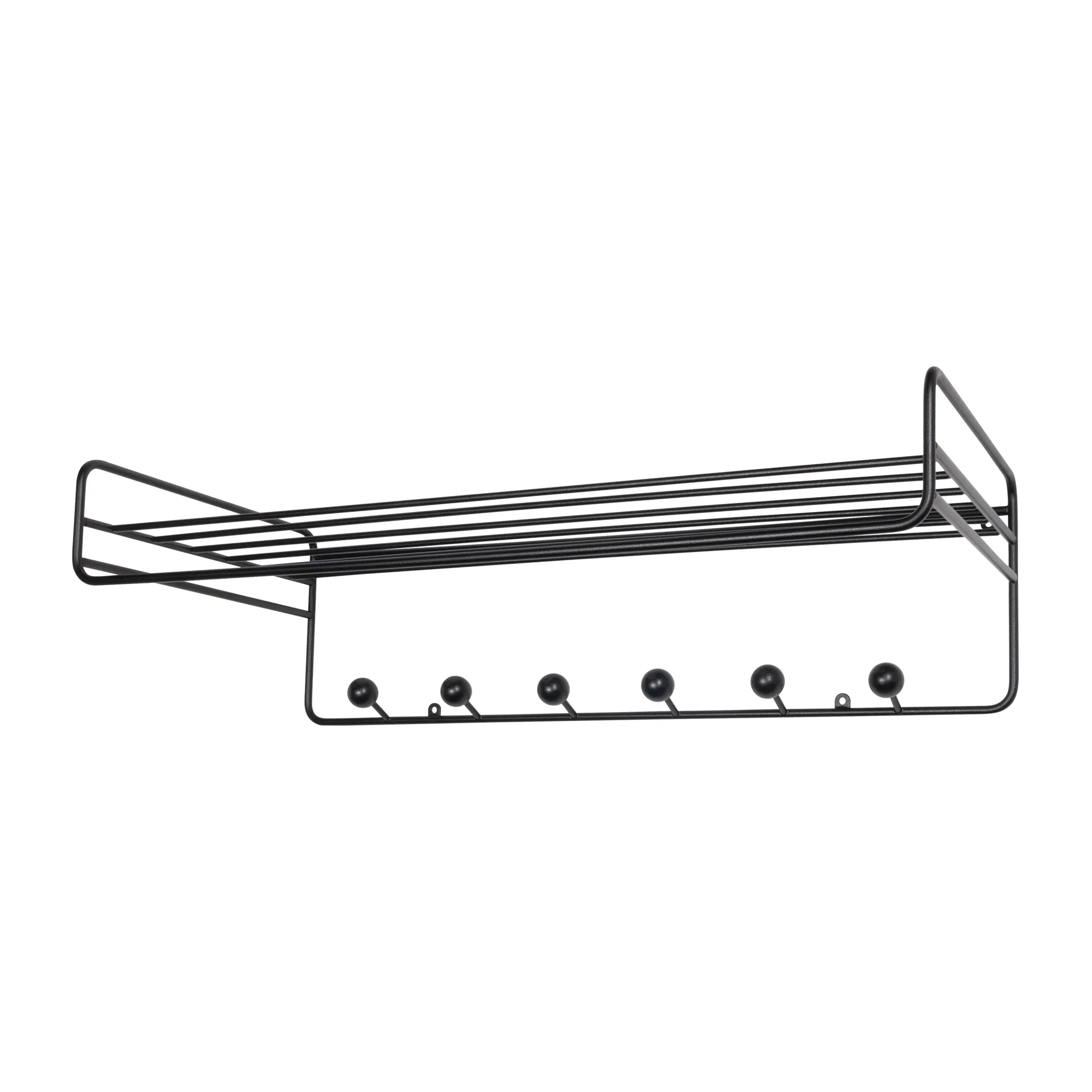 Bill Hat rack Hutablage, Schwarz Maze