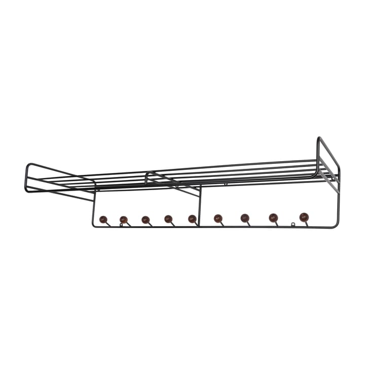 Bill Hat rack L Hutablage - Schwarz-dunkelbraun - Maze