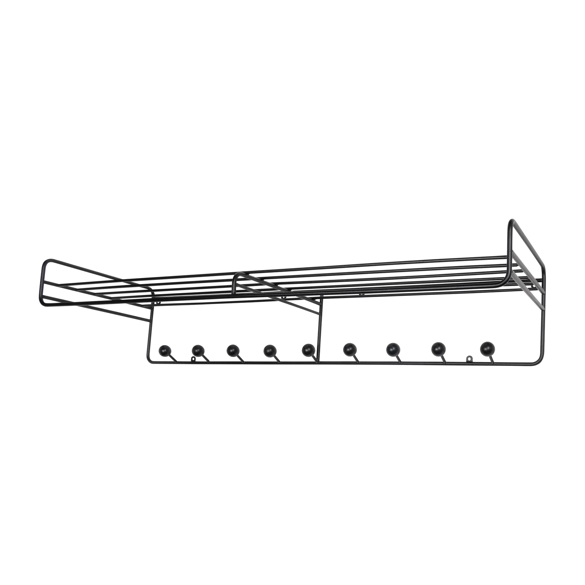Bill Hat rack L Hutablage, Schwarz Maze