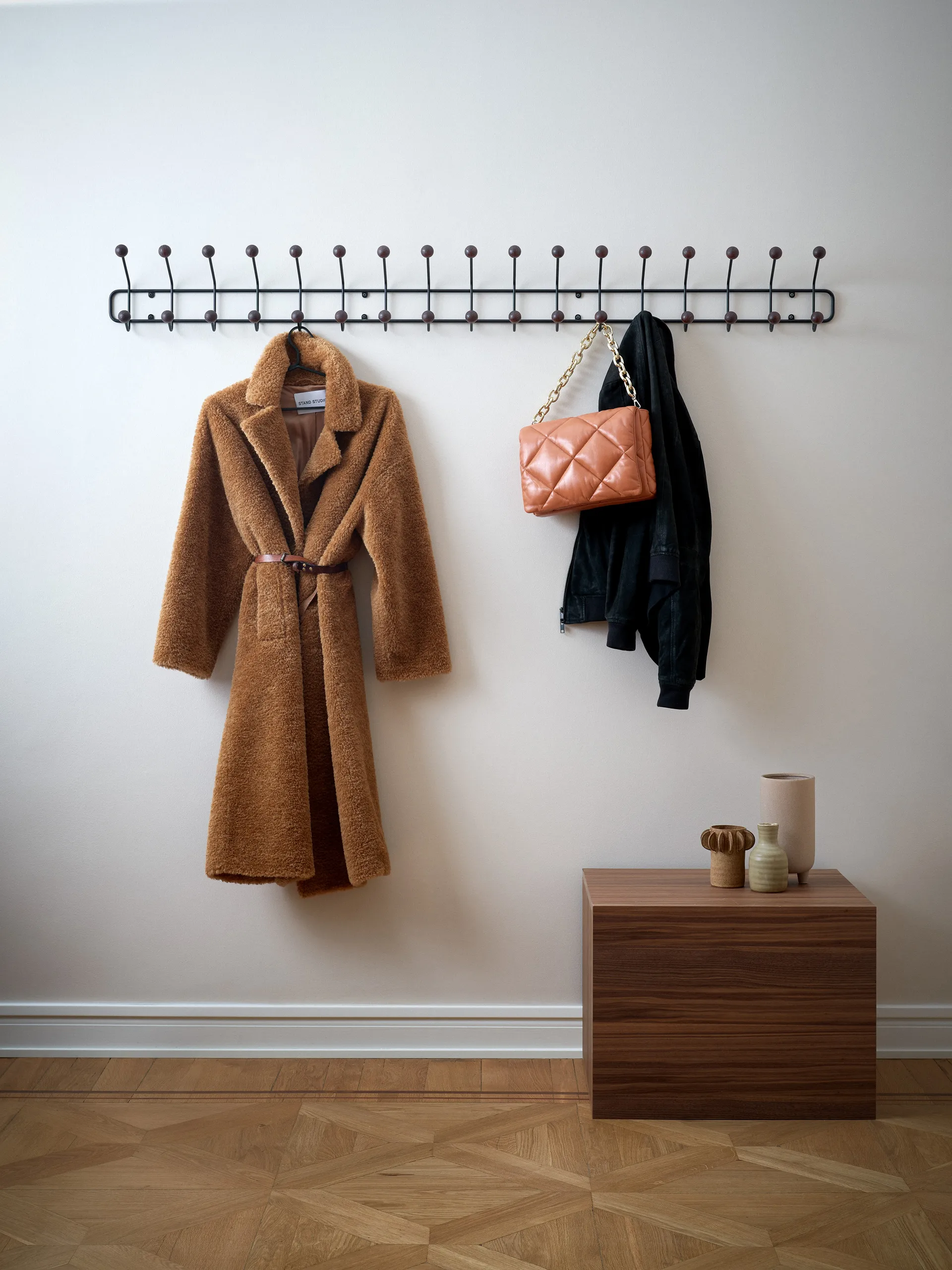 Bill Horizontal XL, Schwarz-dunkelbraun Maze