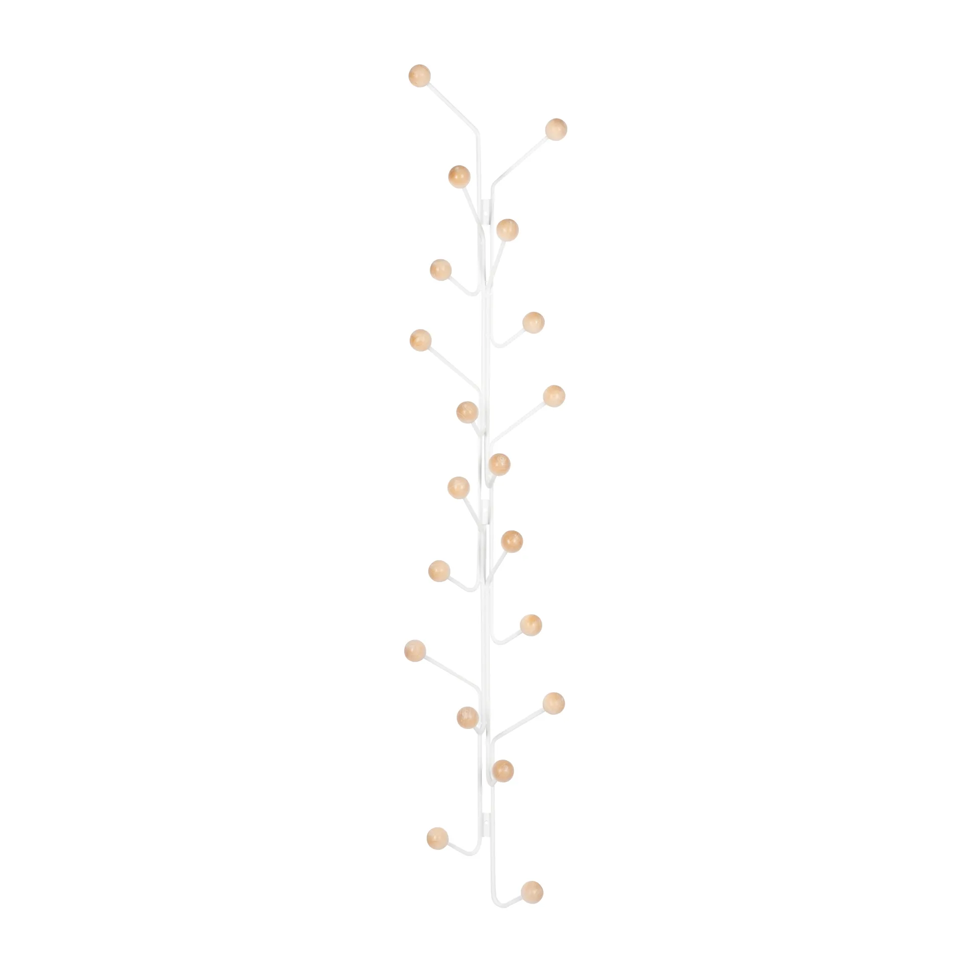 Bill Vertical Kleiderhaken, Weiß Maze