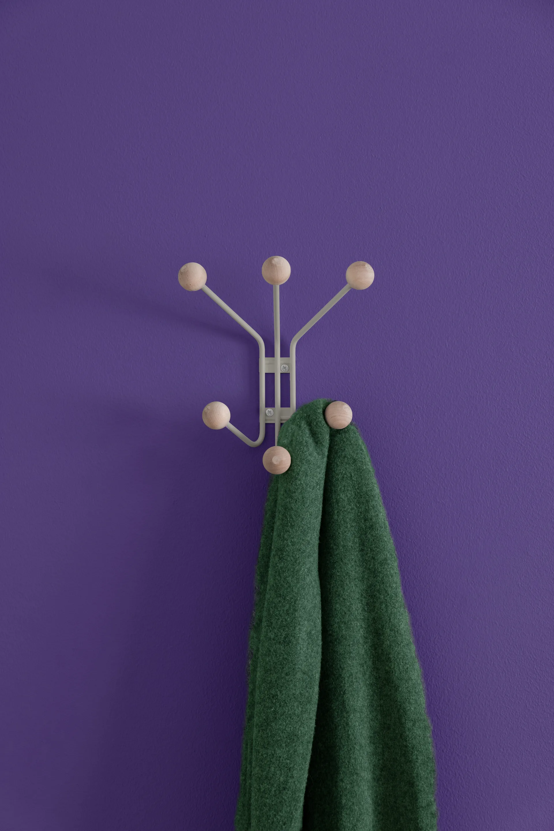 Bill XS Wandhaken, Greige Maze