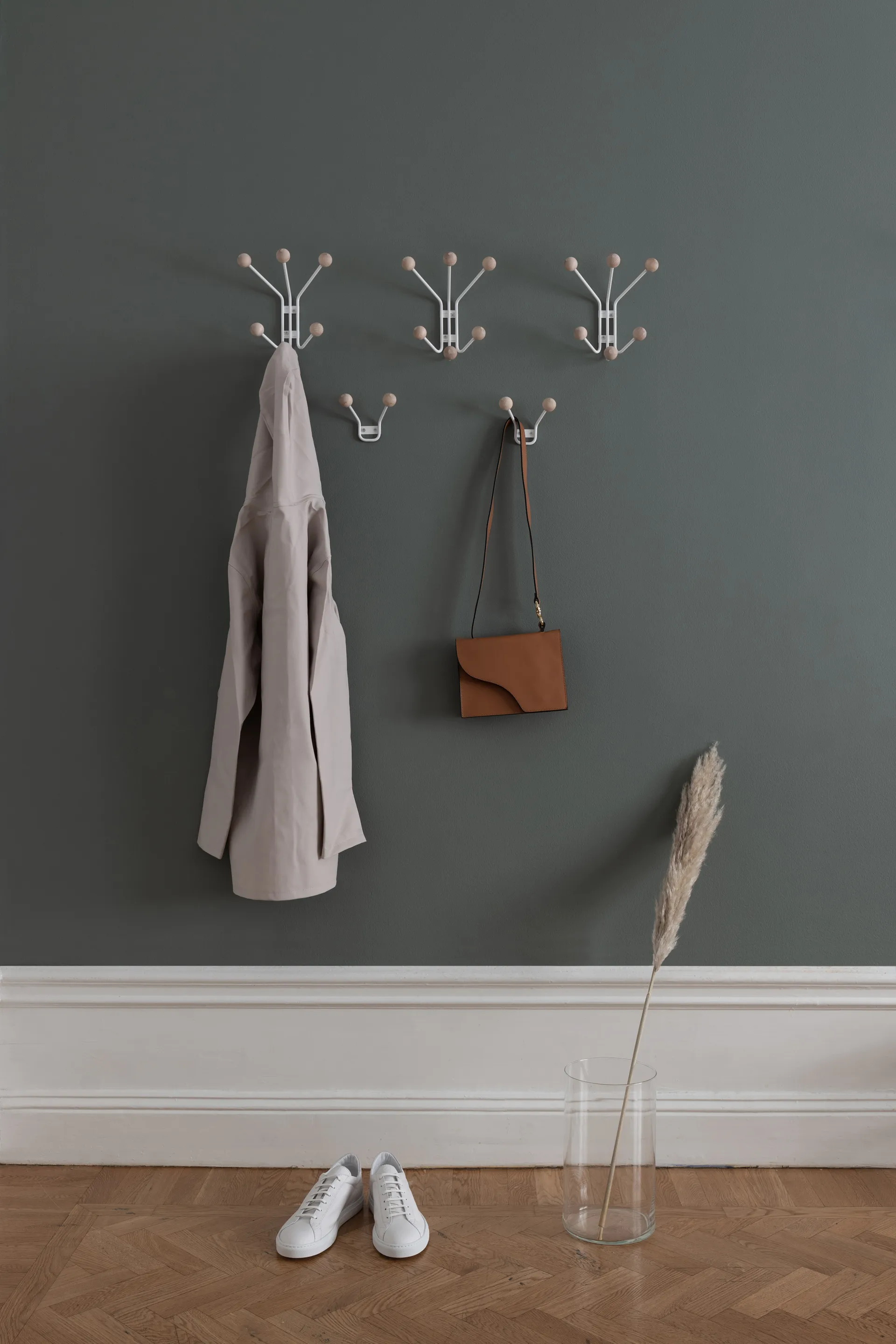 Bill XS Wandhaken, Greige Maze