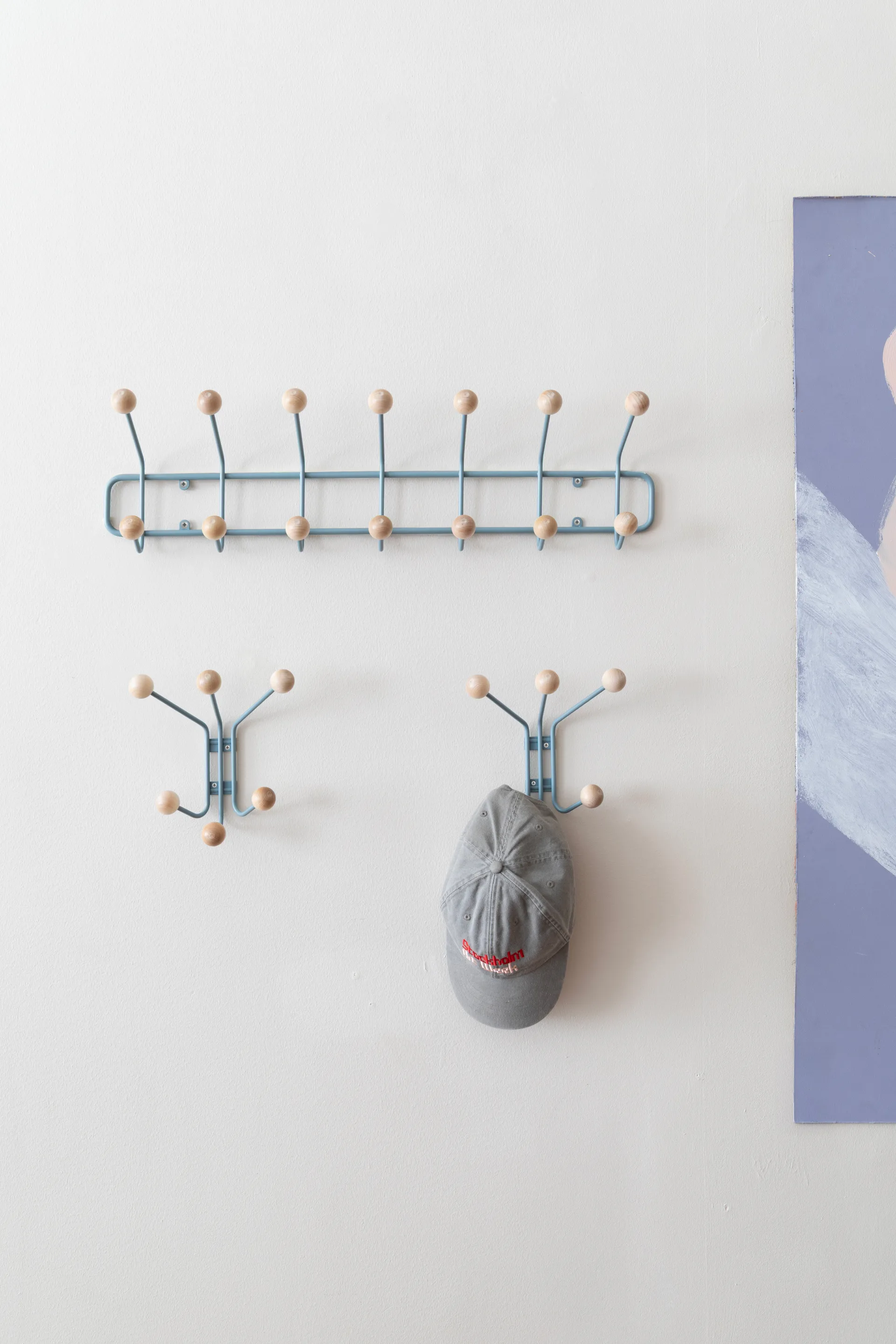 Bill XS Wandhaken, Pigeon blue Maze