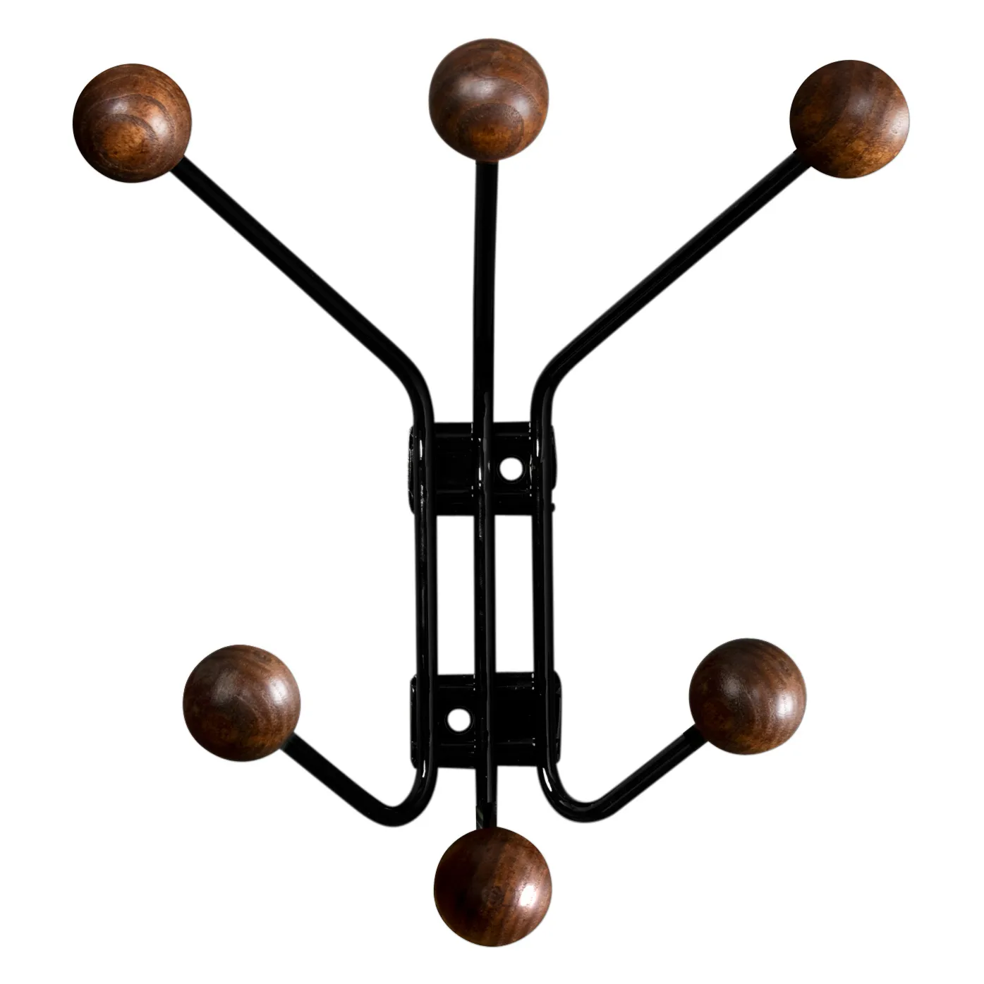 Bill XS Wandhaken, Schwarz-dunkelbraun Maze