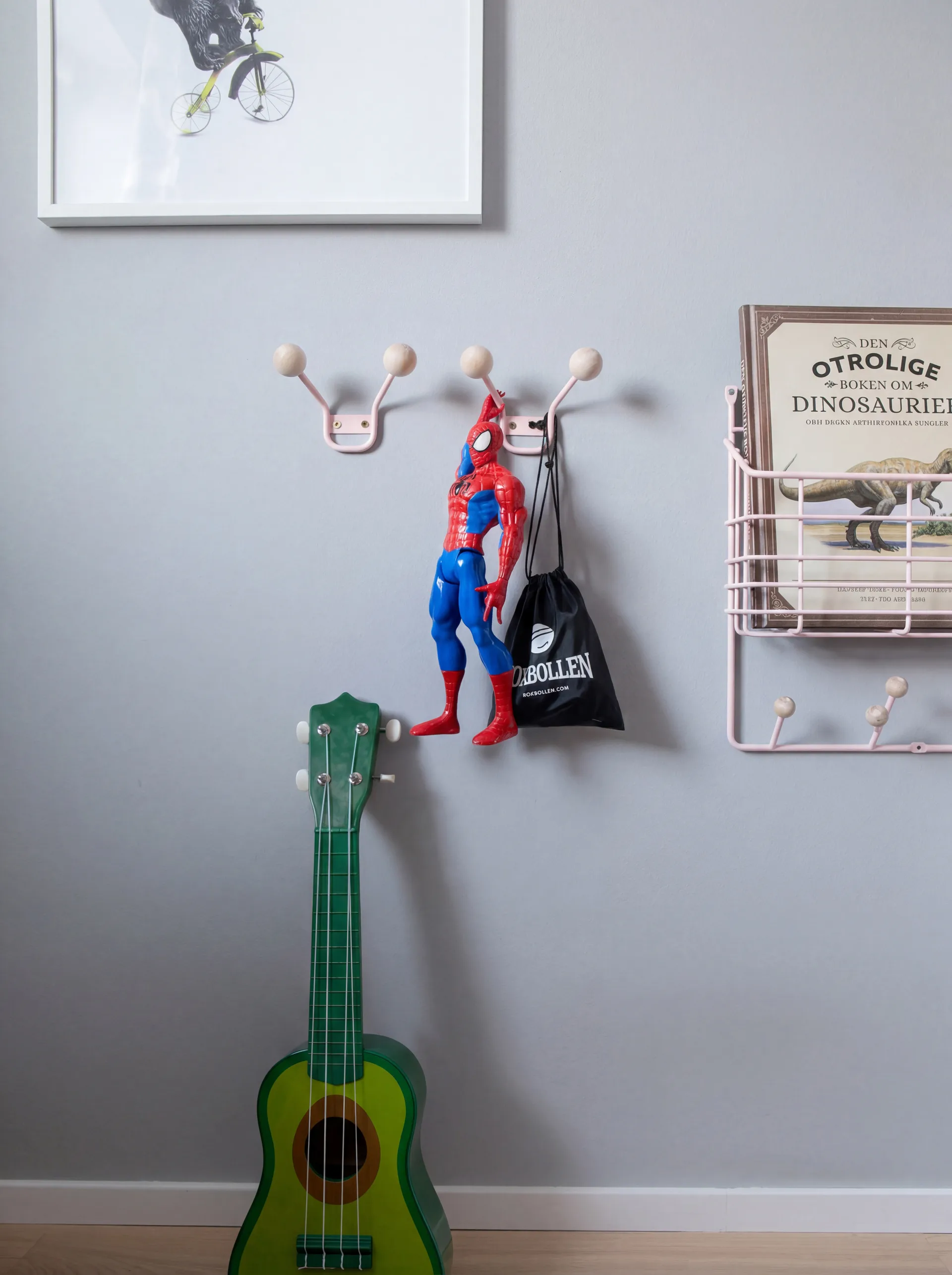 Bill XXS Wandhaken, Pale pink Maze