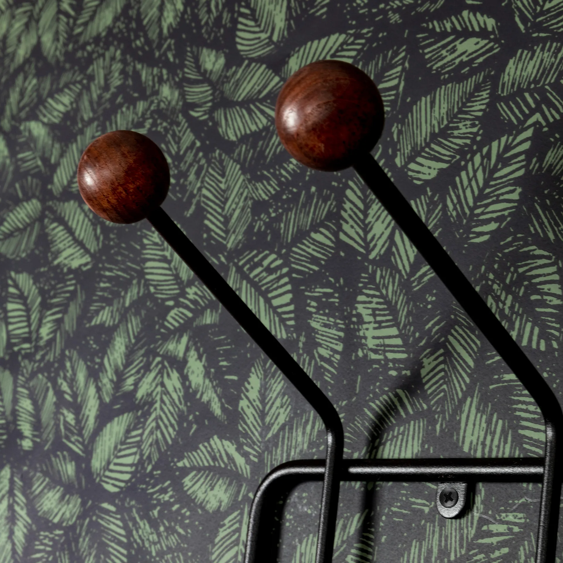 Bill XXS Wandhaken, Schwarz-dunkelbraun Maze