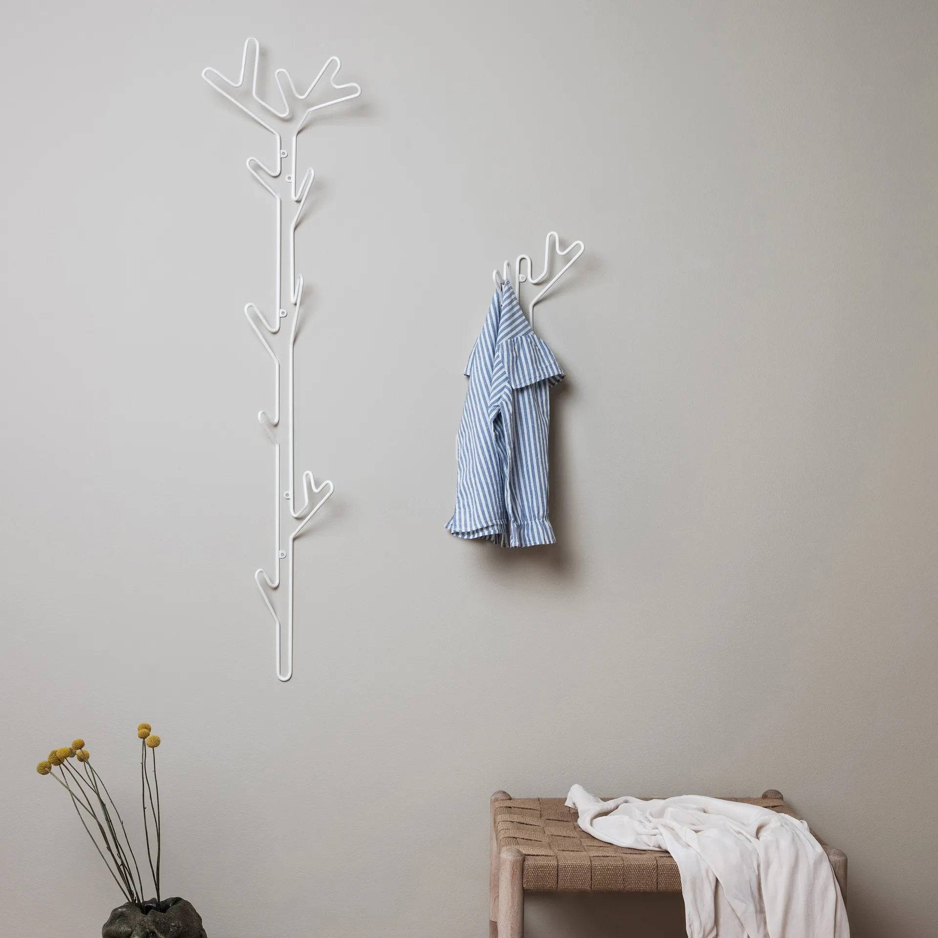 Branch Wandgarderobe, Weiß Maze