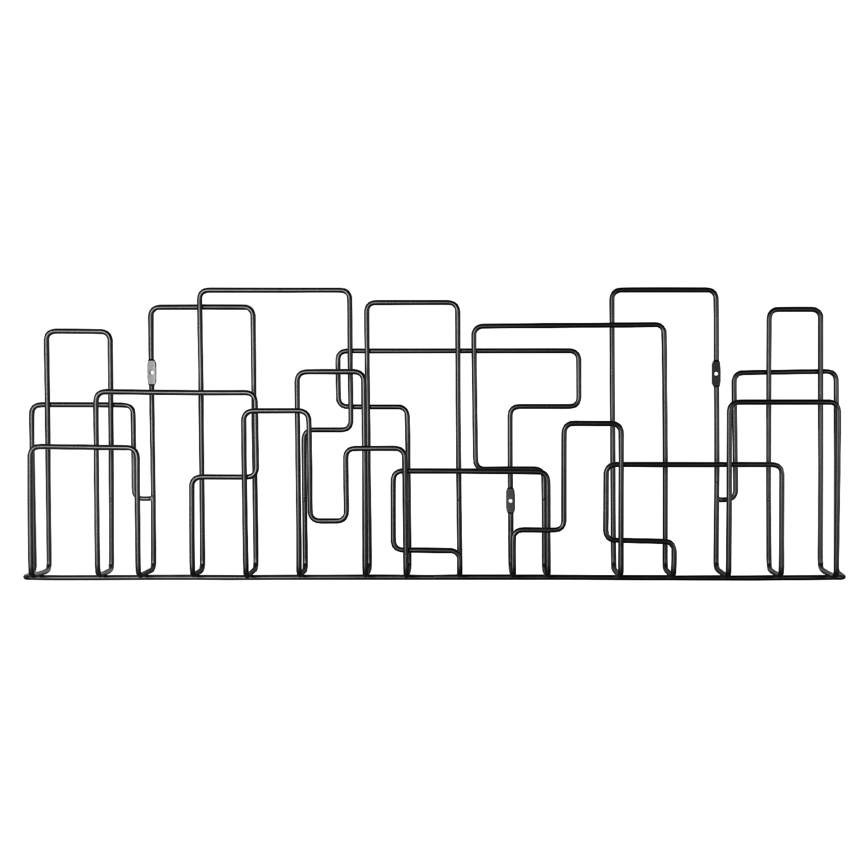 City Sunday Zeitschriftenregal, Schwarz Maze