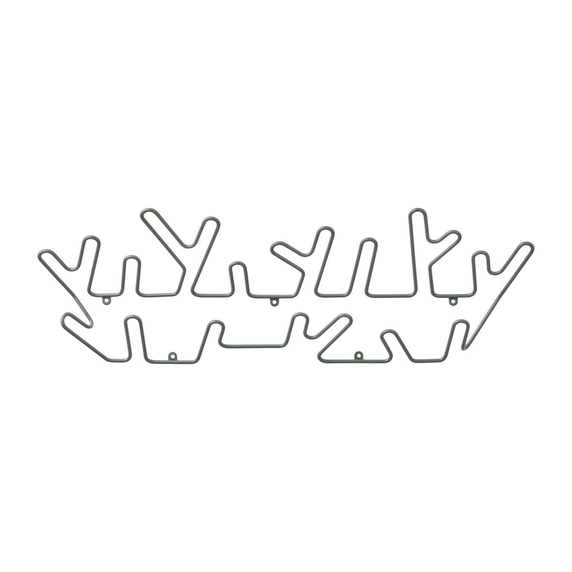 Crown L Wandhaken, Green grey Maze