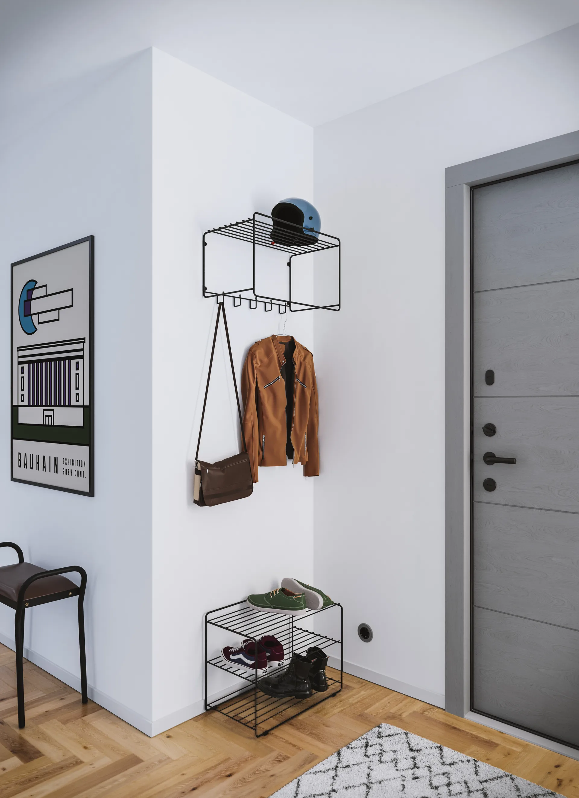 Downtown Schuhregal, Schwarz Maze