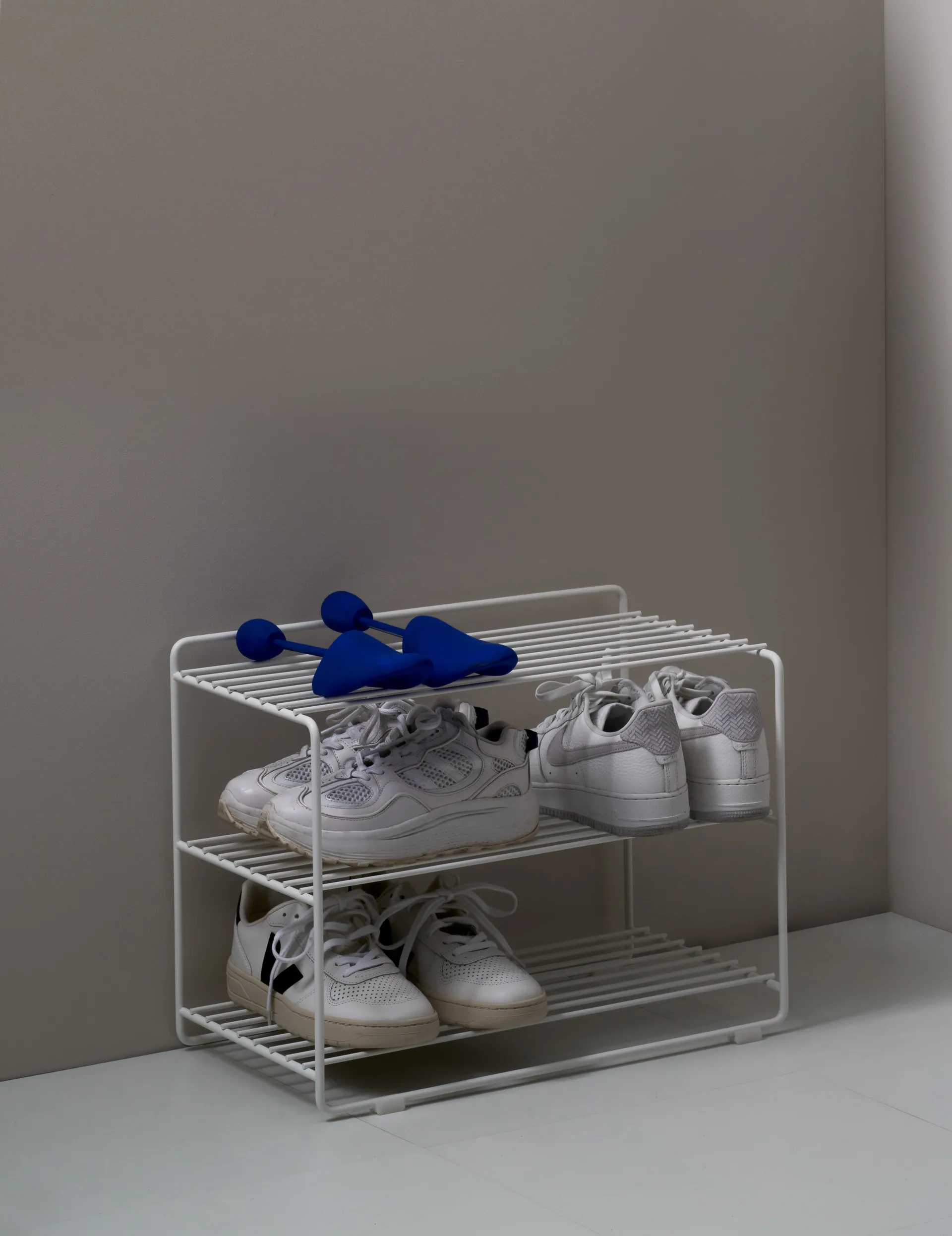 Downtown Schuhregal, Weiß Maze