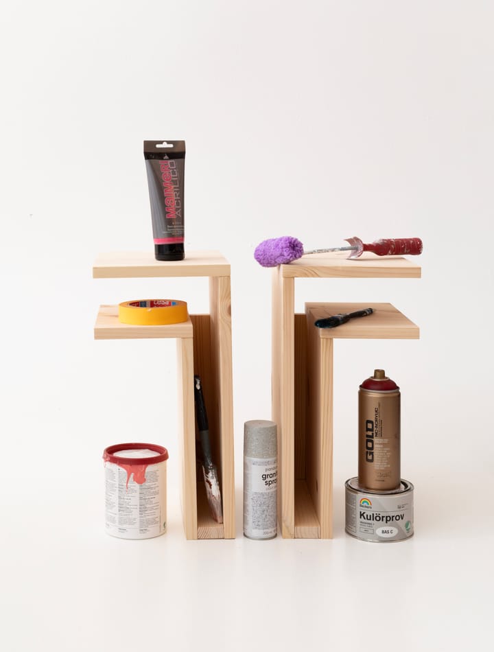 F-shelf Play DIY Wandregal, Pine, left Maze
