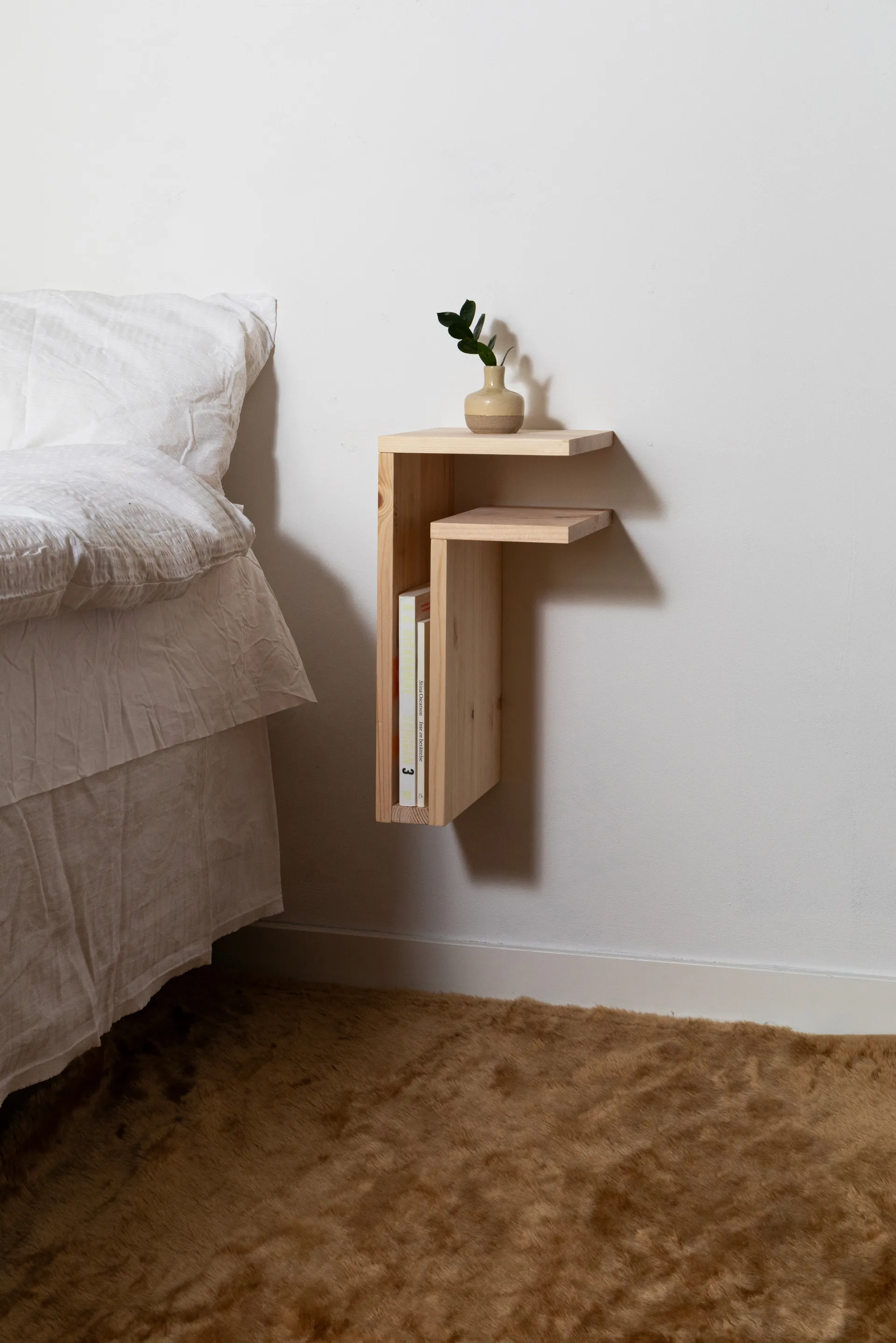 F-shelf Play DIY Wandregal, Pine, right Maze