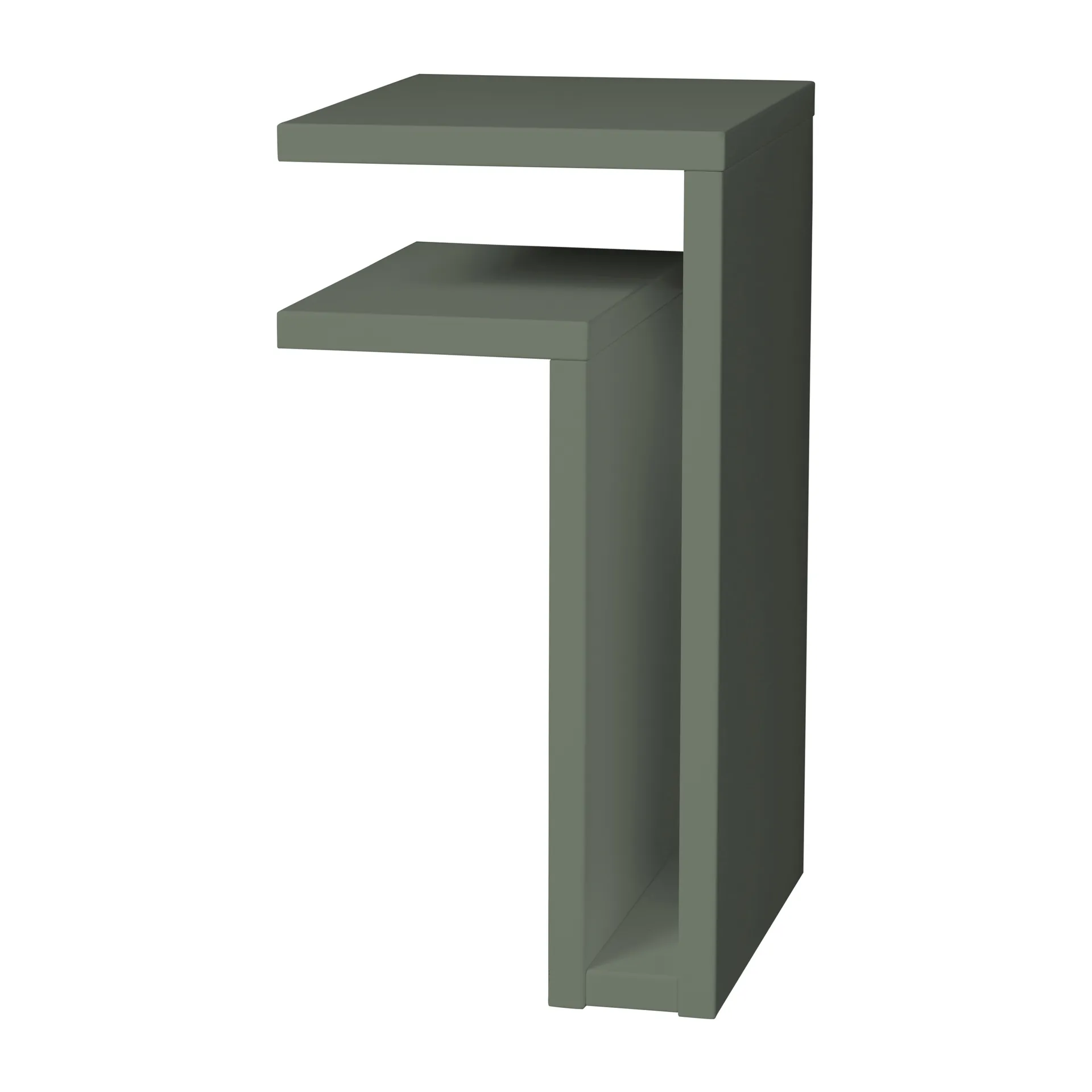 F-shelf Wandregal green grey, Regal nach links Maze