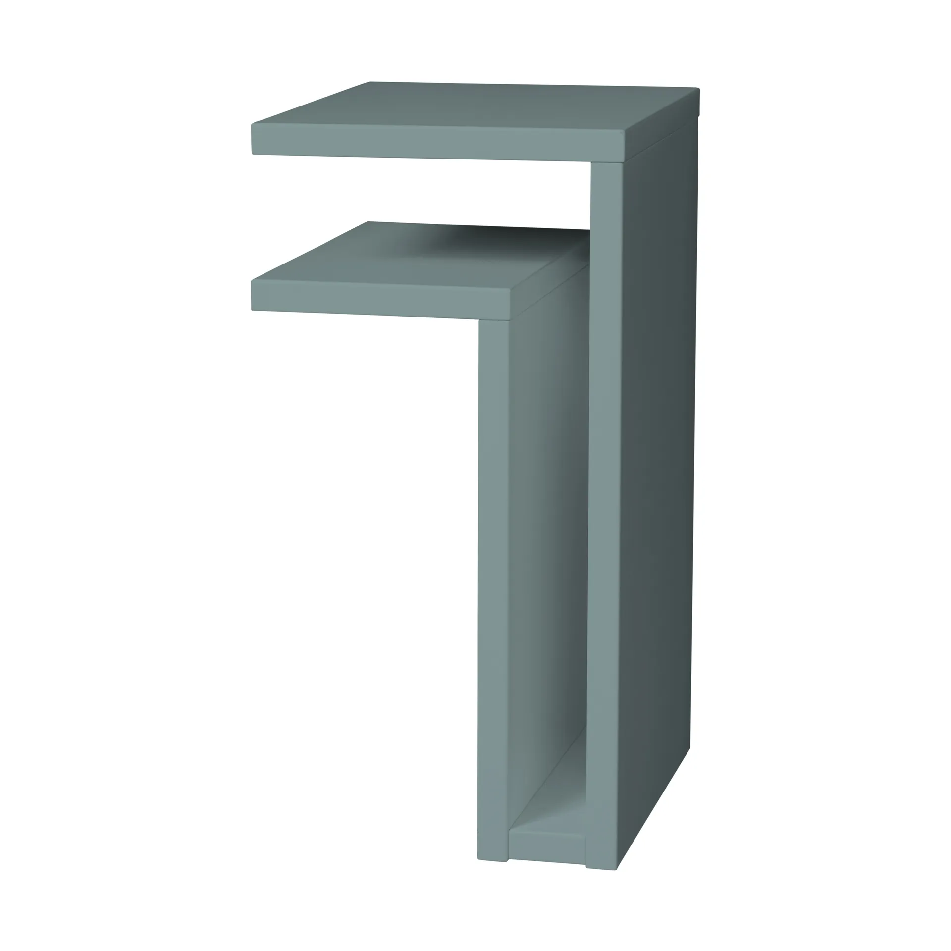 F-shelf Wandregal pigeon blue, Regal auf der linken Seite Maze