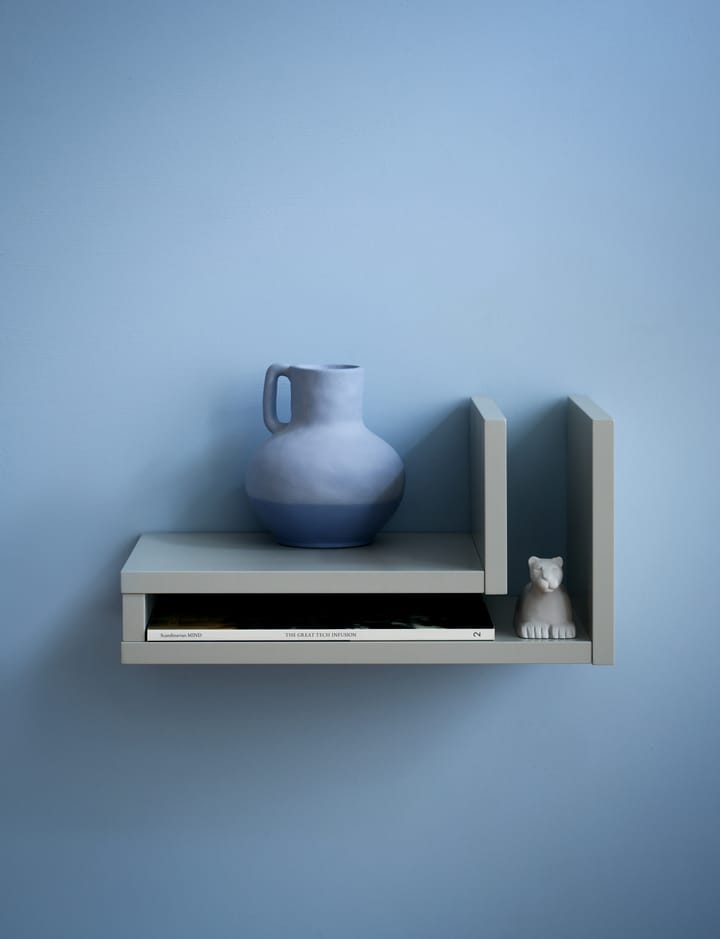 F-shelf Wandregal silk grey, Regal nach links Maze