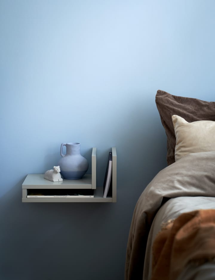 F-shelf Wandregal silk grey, Regal nach links Maze