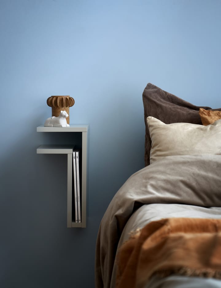 F-shelf Wandregal silk grey, Regal nach links Maze