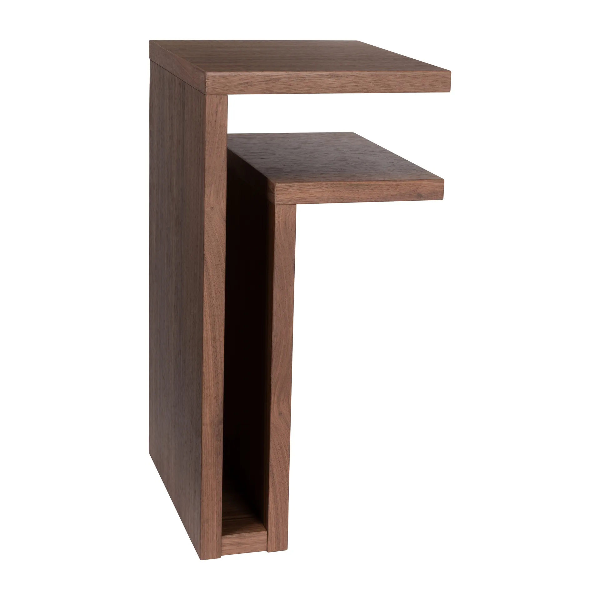 F-shelf Wandregal Walnuss, Regal rechts Maze