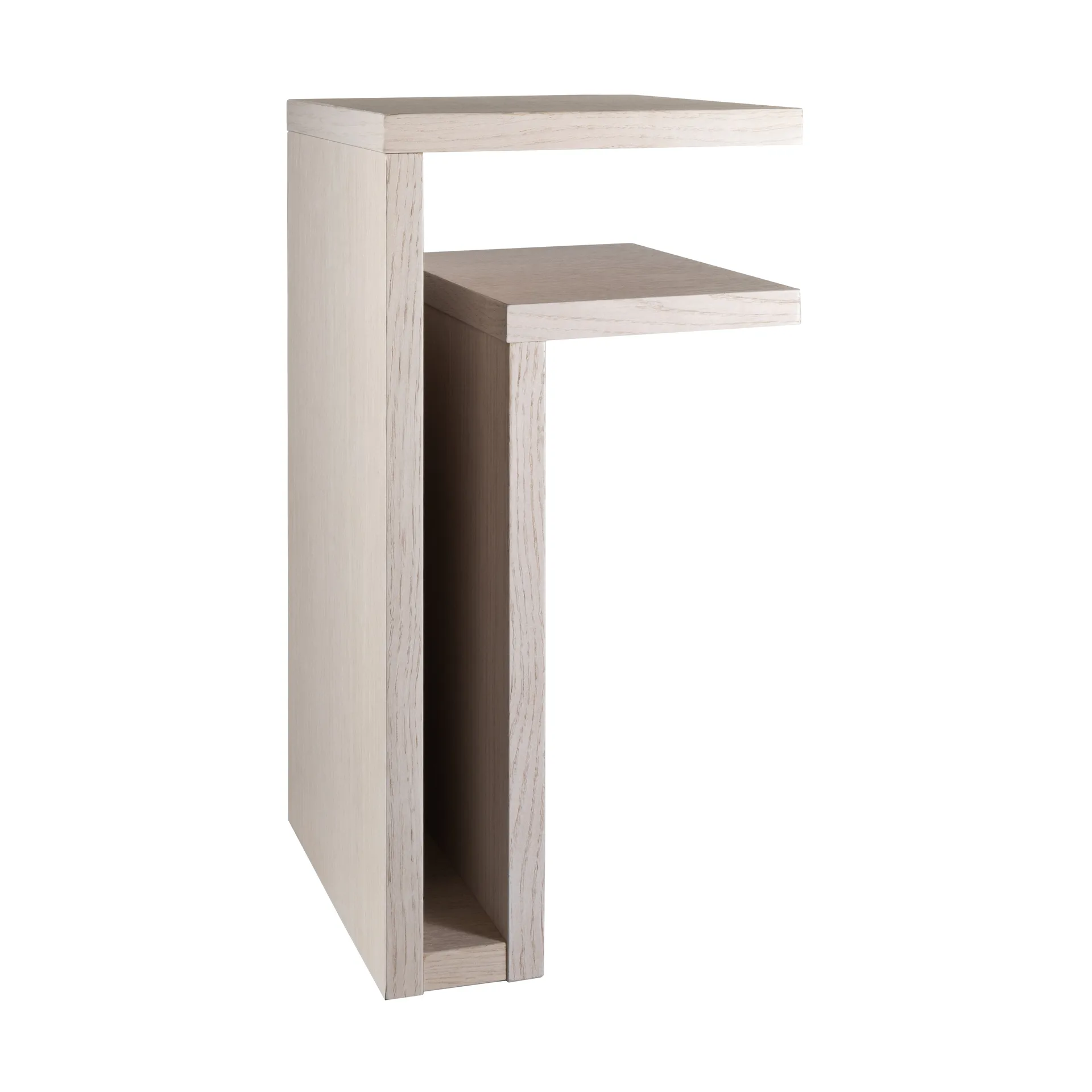 F-shelf Wandregal white oak, Regal rechtsseitig Maze