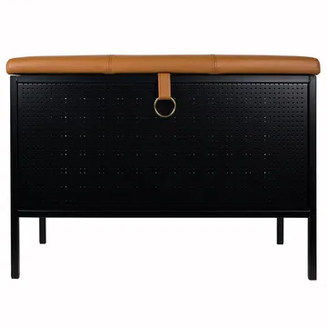 Frank Aufbewahrungsbank - Schwarz-Cognac - Maze