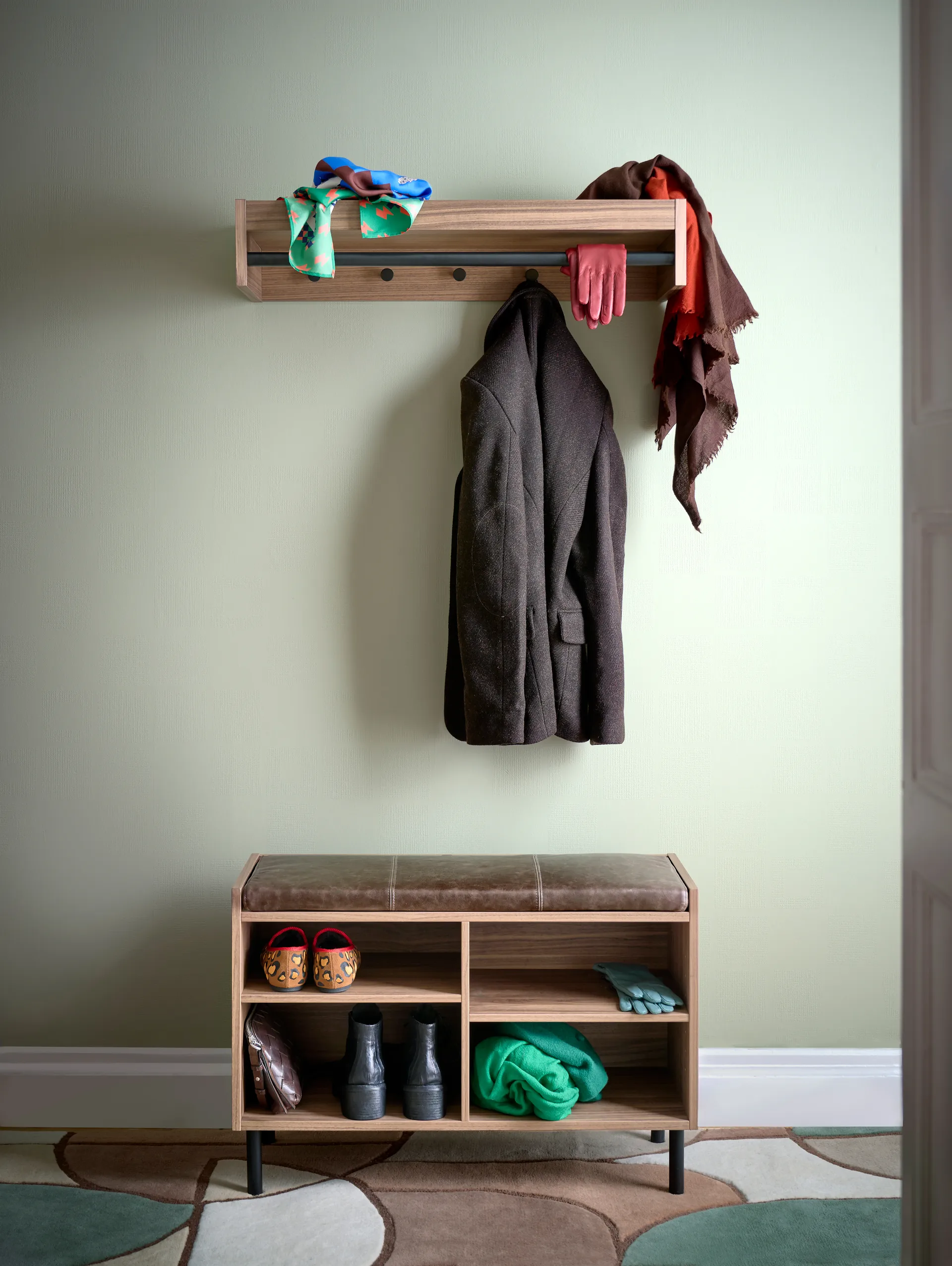 Gentle Aufbewahrungsbank, Walnuss, 78x53x35 cm Maze