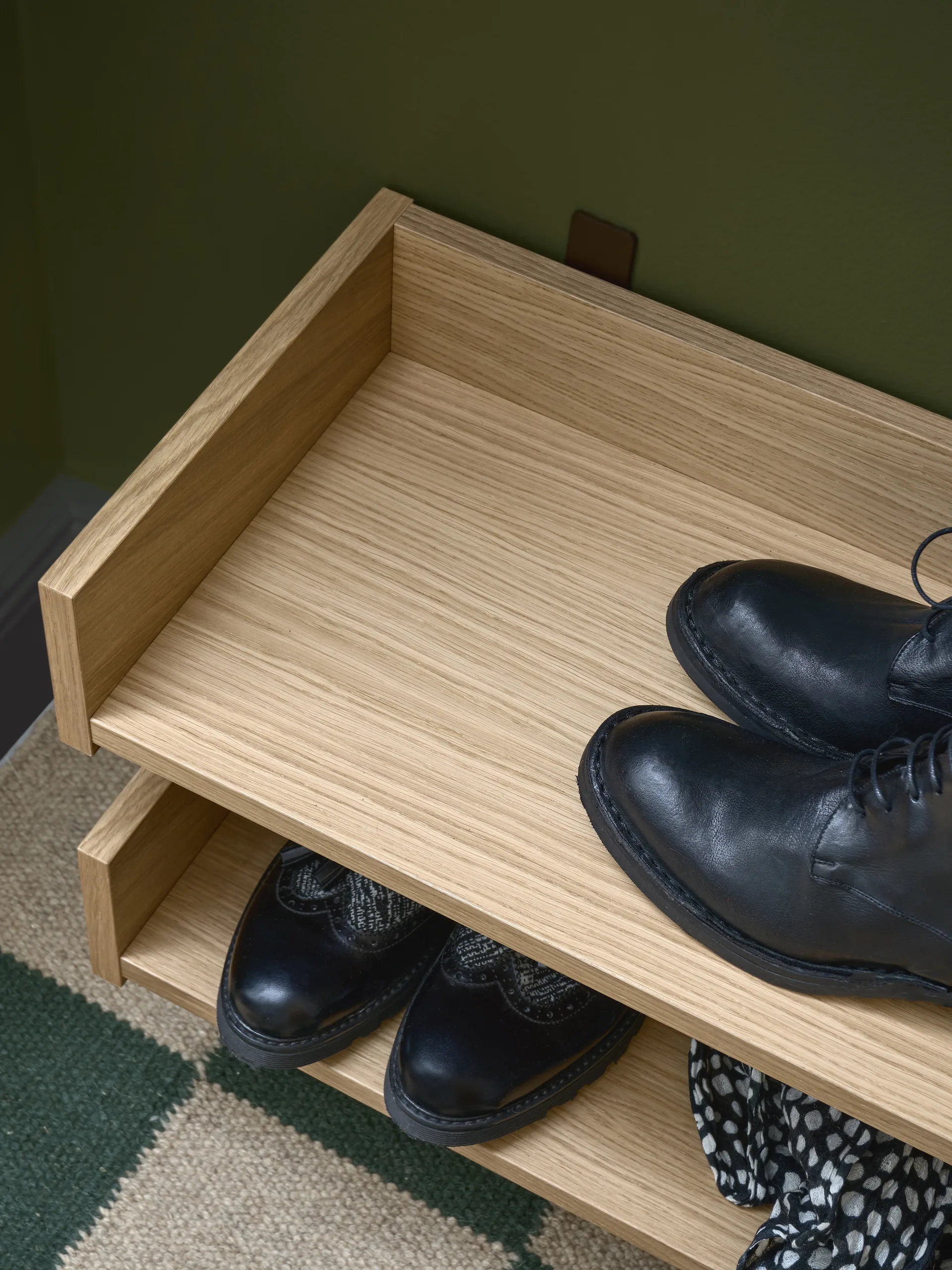 Gentle Schuhregal, Eiche, 78x8x30 cm Maze