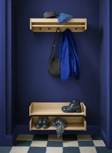 Gentle Schuhregal - Eiche, 78x8x30 cm - Maze