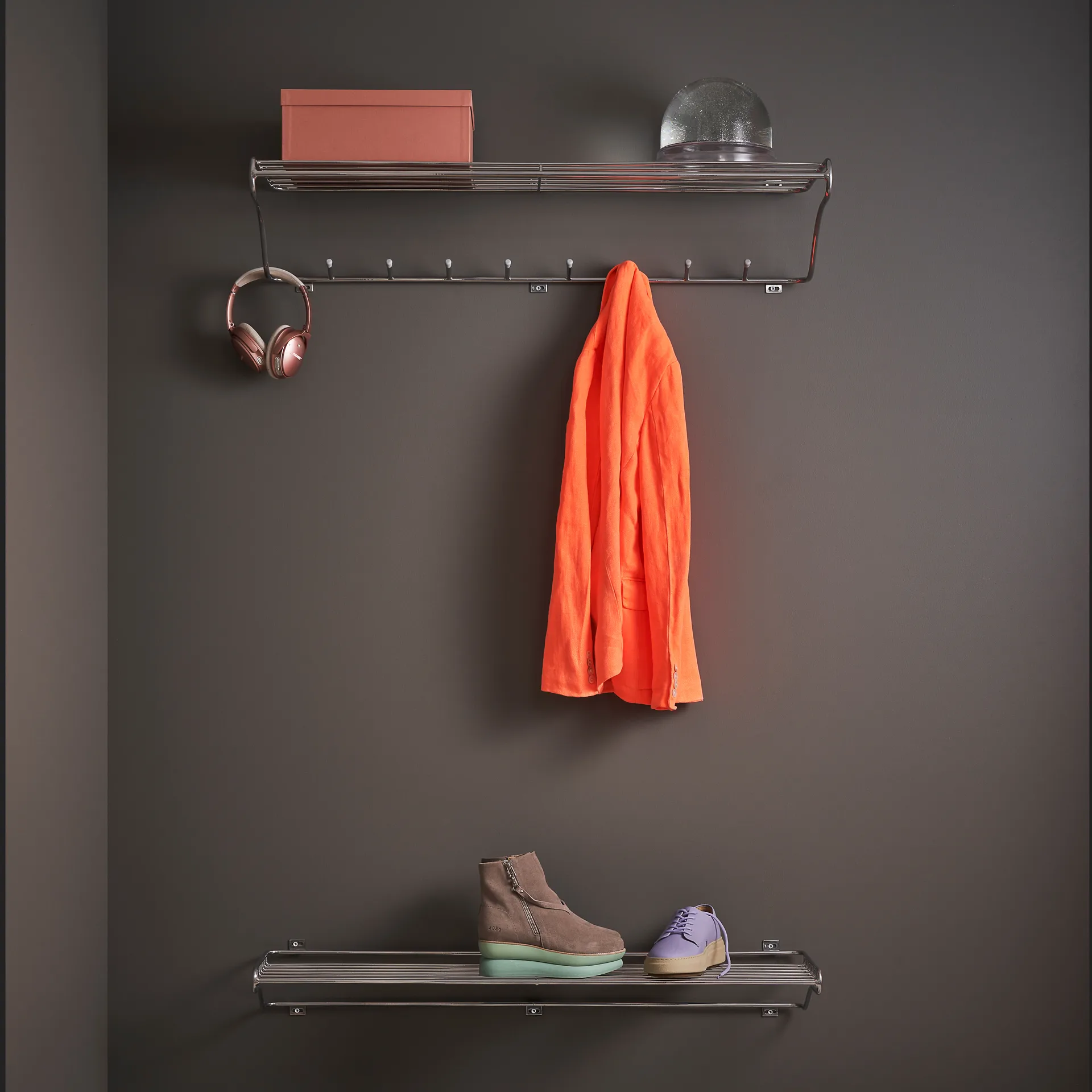 Hat Rack L Hutablage, Chrome Maze