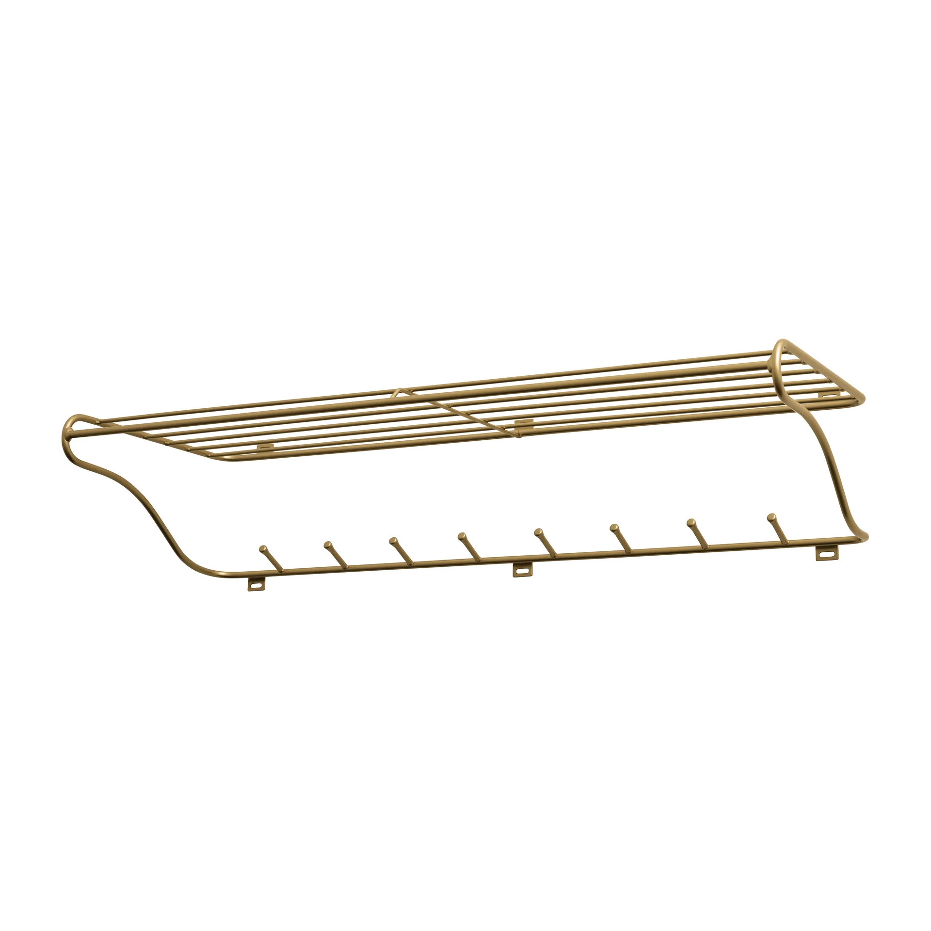 Hat Rack L Hutablage, Messing Maze