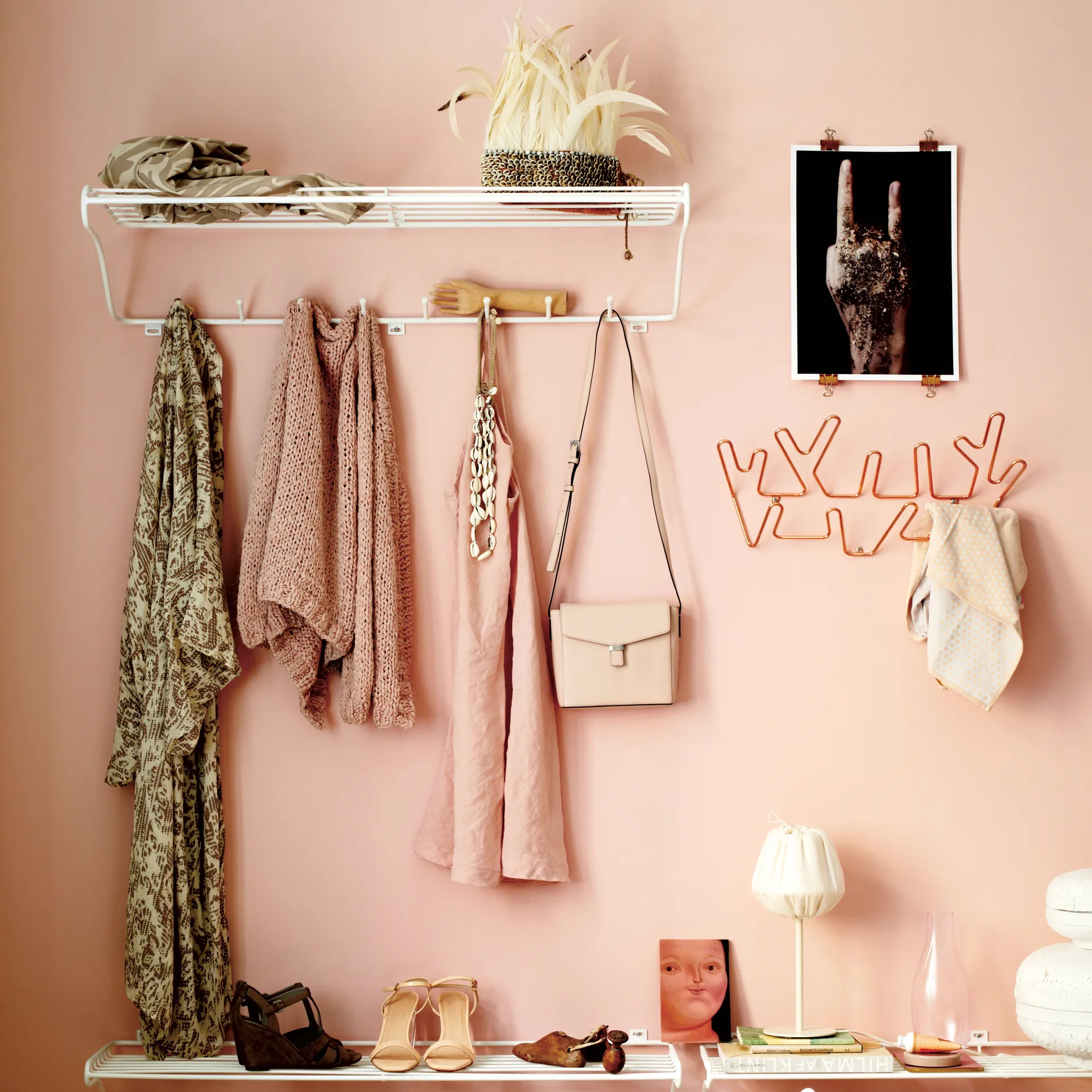 Hat Rack L Hutablage, Weiß Maze