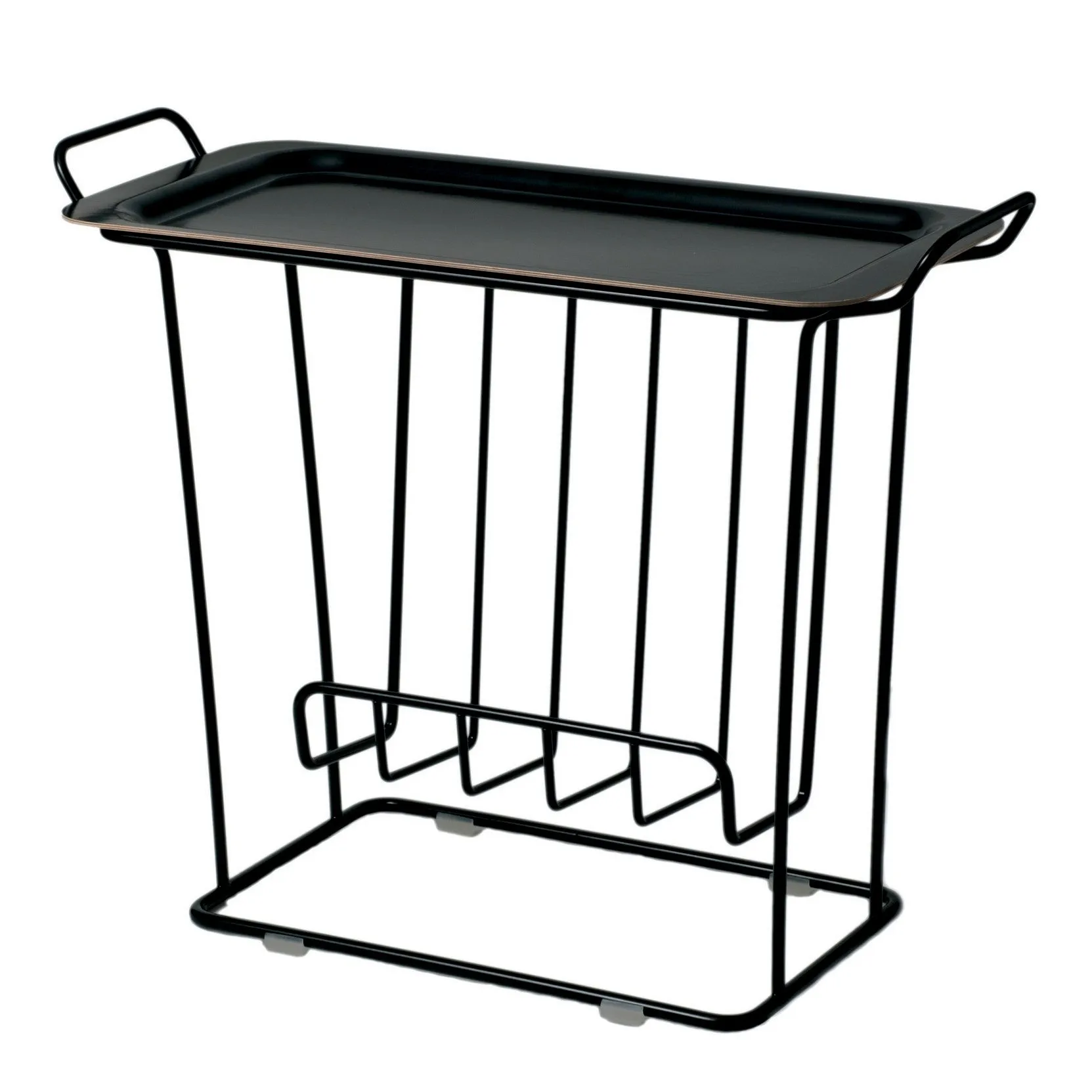 Minnie Mae Paper Tablett-Tisch, Schwarz/schwarz Maze