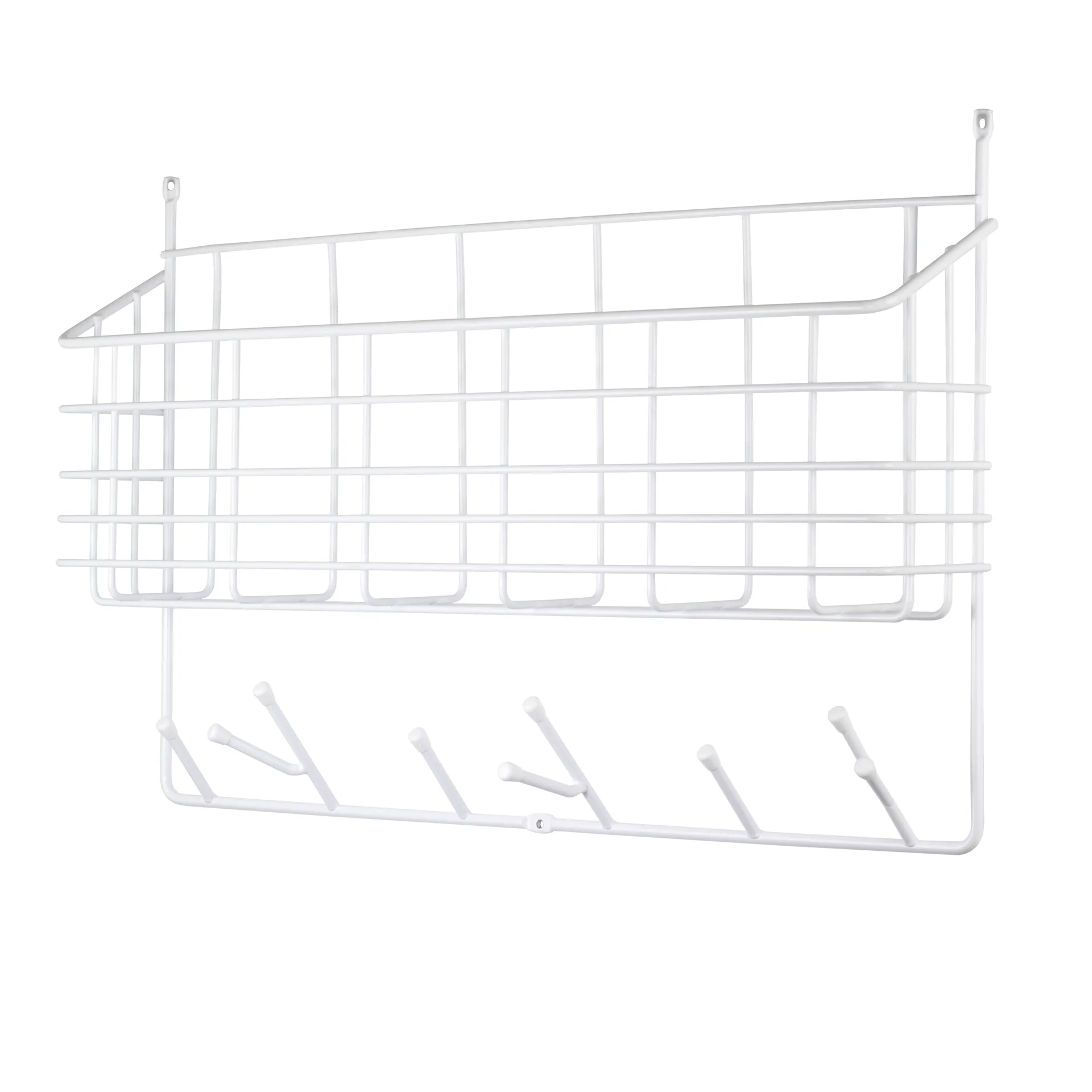 Mitten Wandregal, Weiß Maze