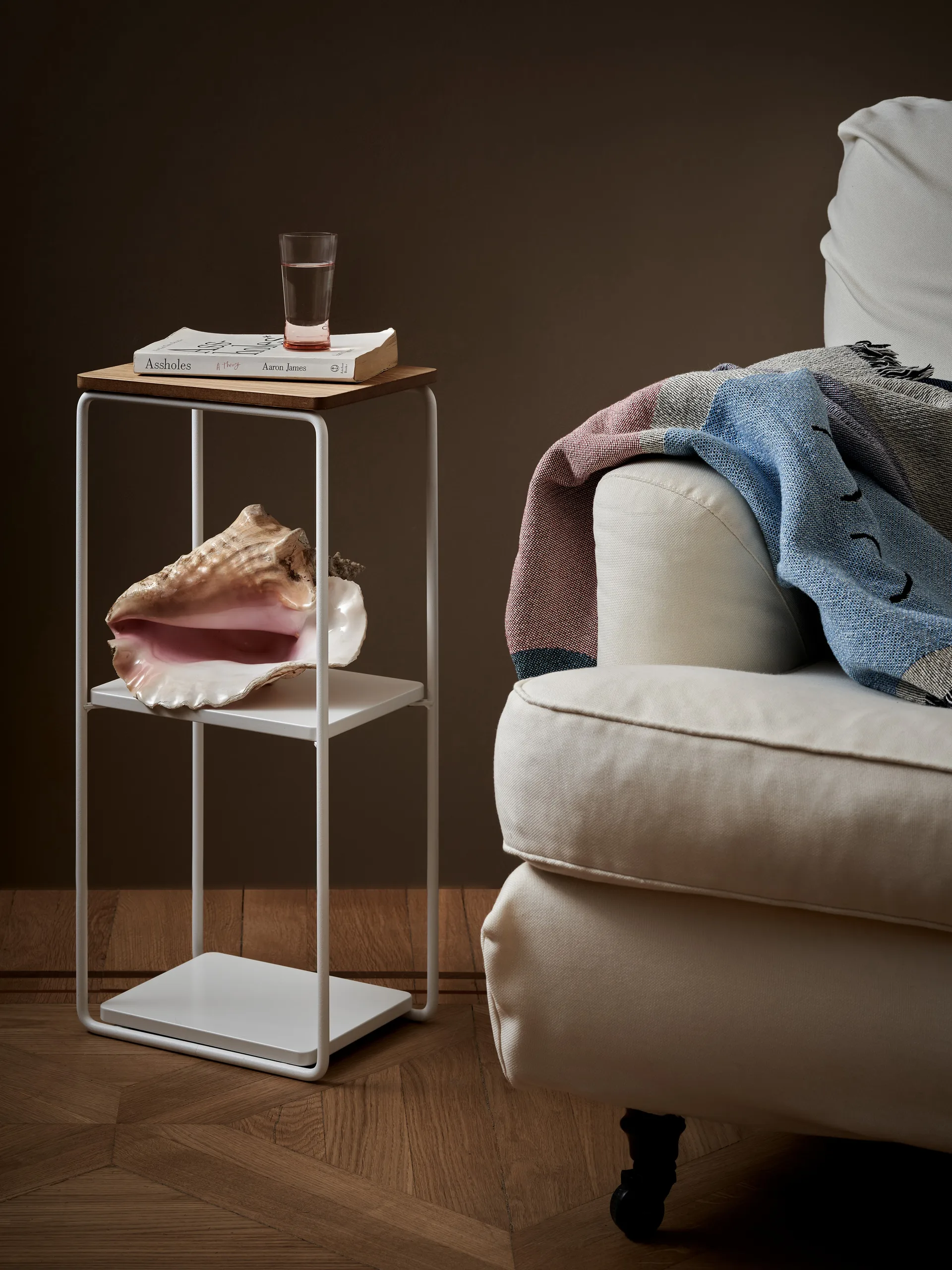 Mixrack Floor Shelf S Regal 26 x 19 x 57,2 cm, Oak-white Maze